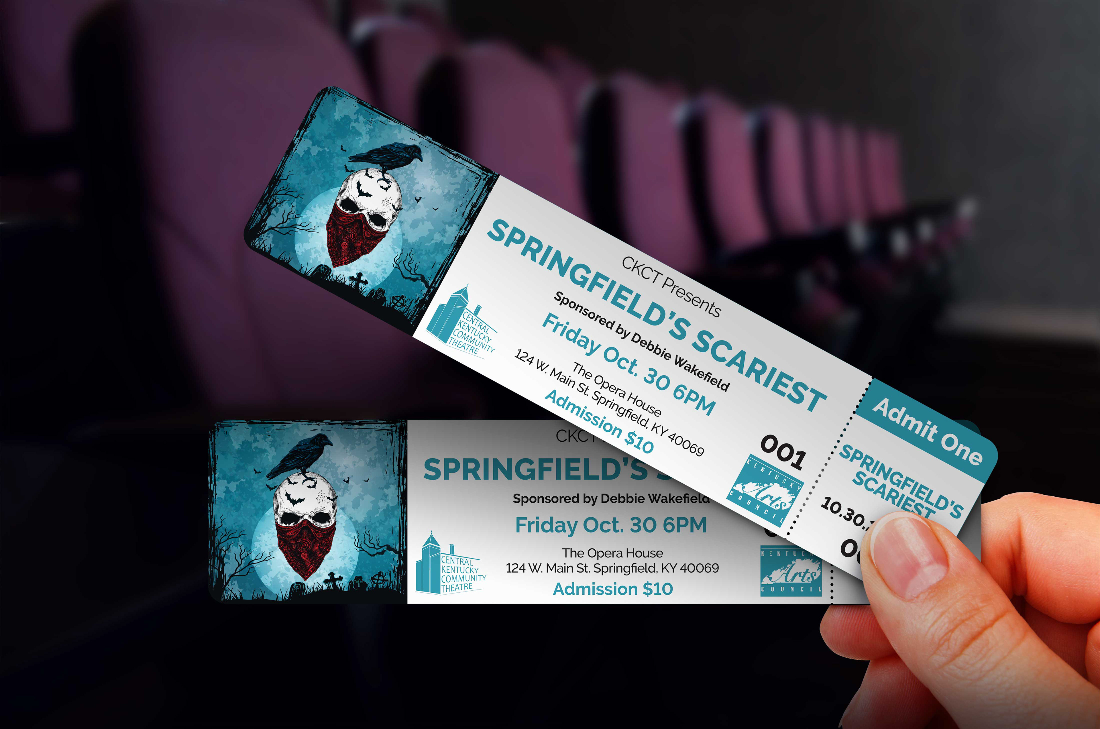 Ticket Design | Springfield’s Scariest