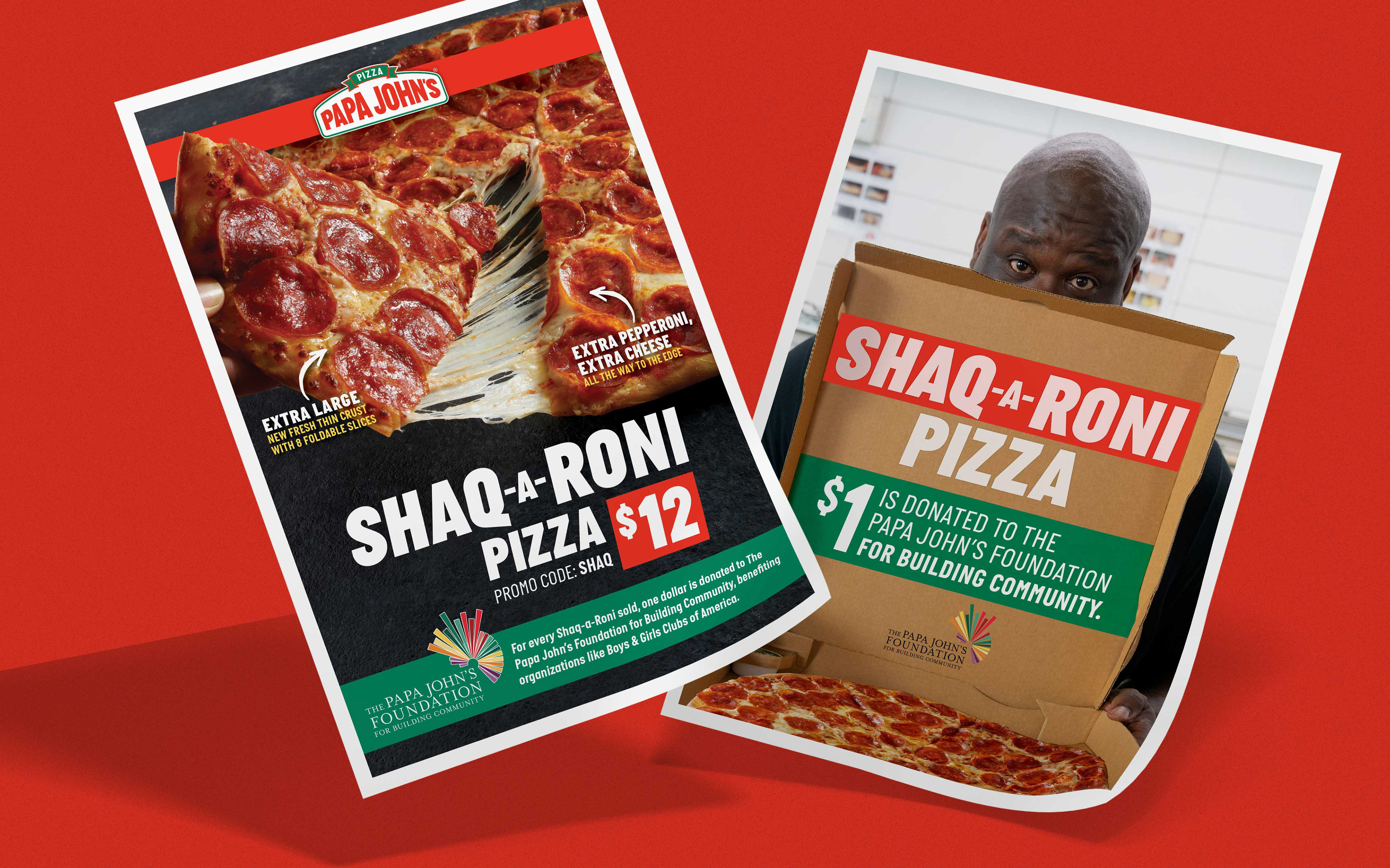 What's New : Papa Johns Shaq-A-Roni Pepperoni Pizza 