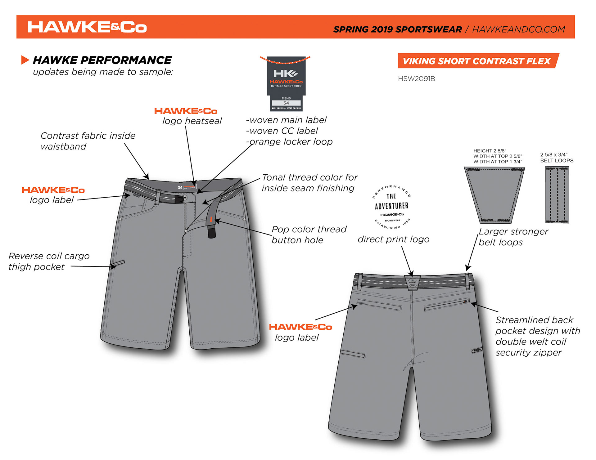 Hawke shorts and pants