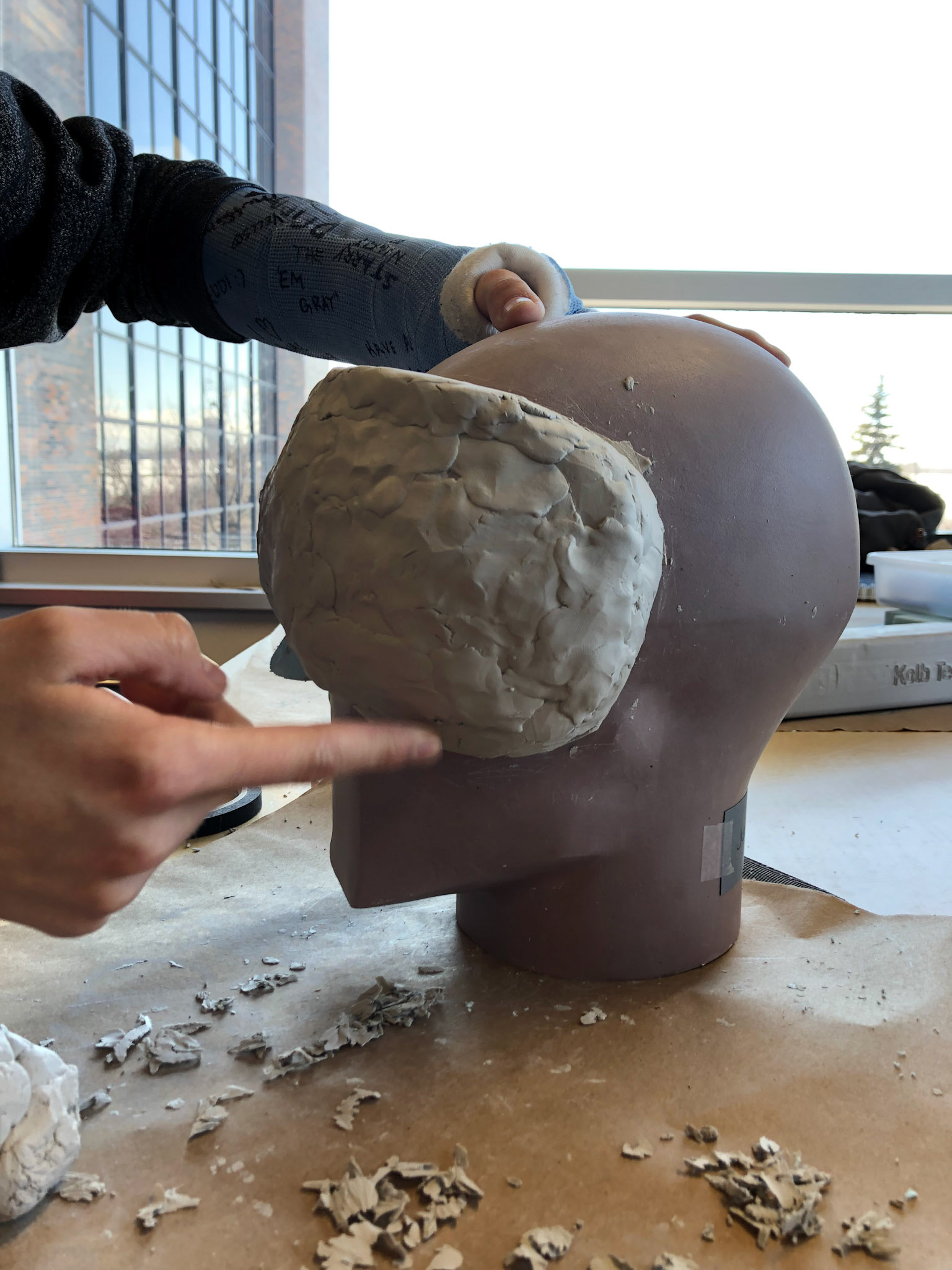 SLAPPING ON CLAY