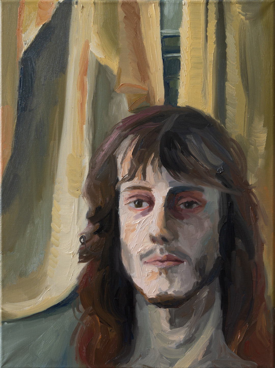 Portrait of a Man, 2023 - Oil on Cotton (40 x 30cm) - Price: €85.00