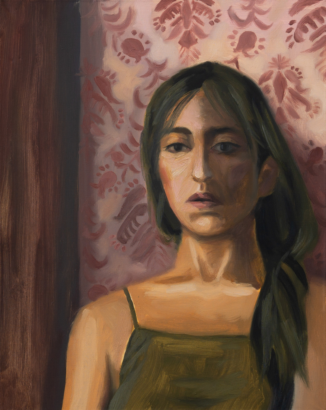 Portrait of a Woman II, 2023 - Oil on Cotton (50 x 40cm) - Price: €90.00