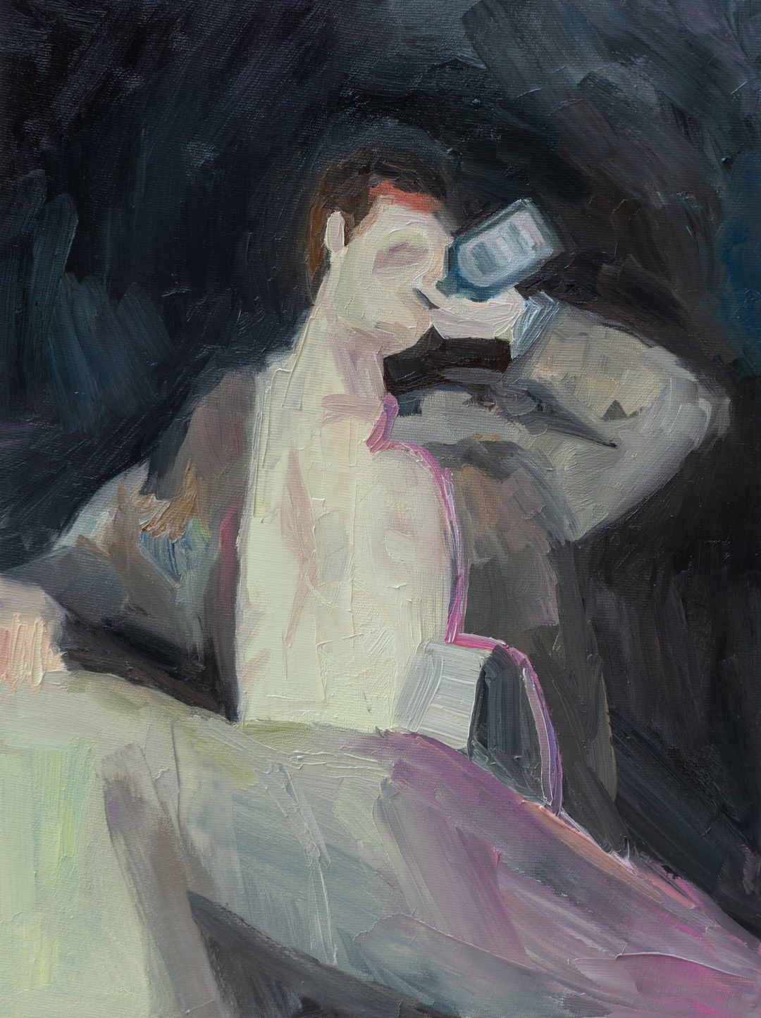 WYD, 2020 - Oil on Cotton (40 x 30cm) - Price: €80.00 - (This painting is in Brazil, I can bring it to Antwerp in January)