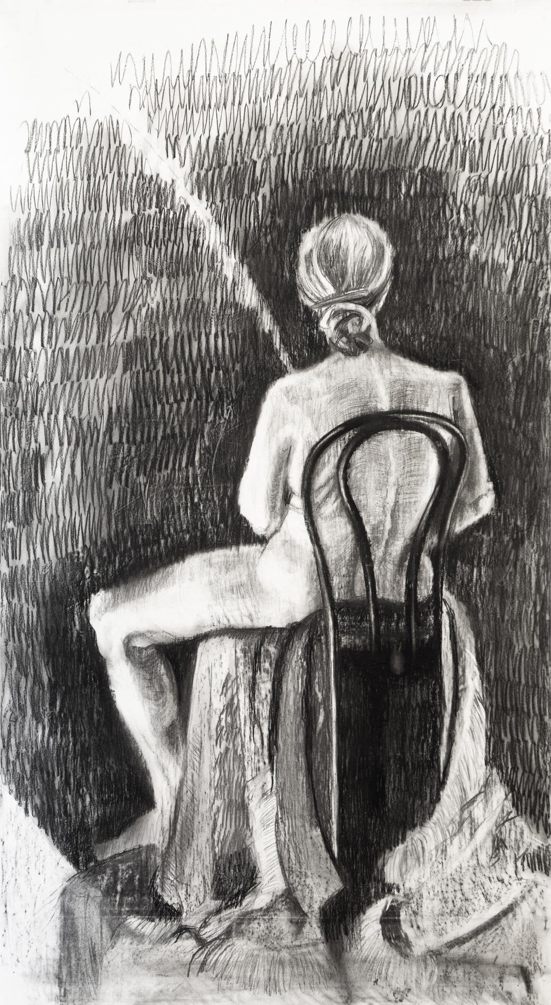 2025, Detail of "A Woman, a Flower and a Chair" - Giovana Tows