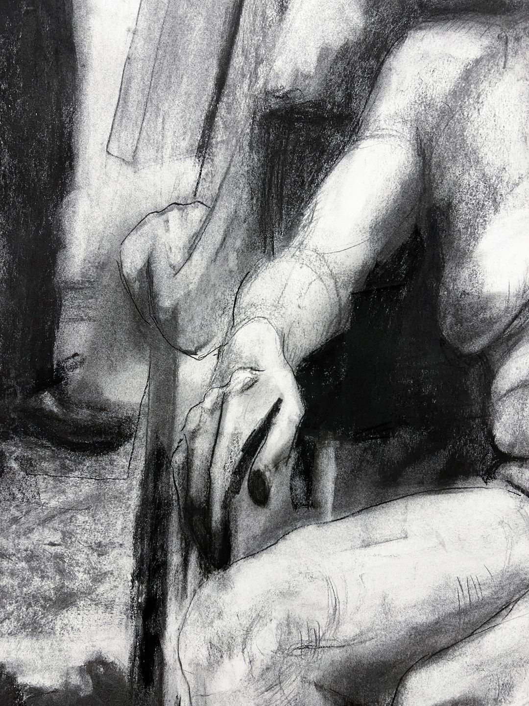 2025, Detail of "The Model Drawing Class" - Giovana Tows
