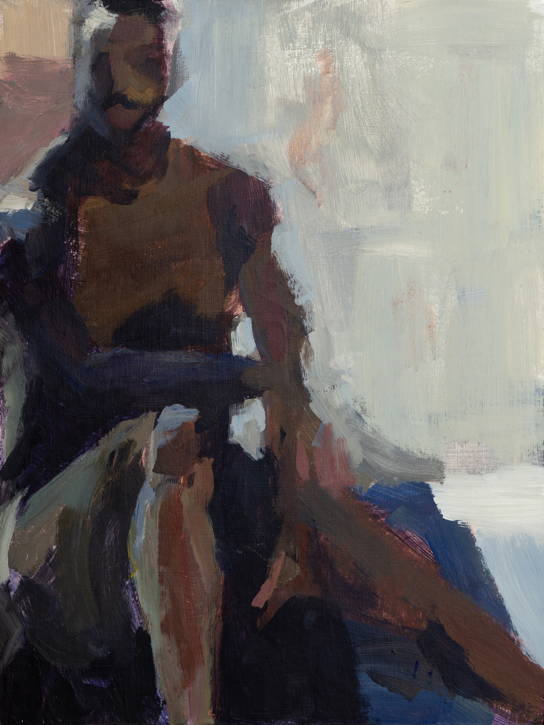 Sebastian I, 2024 - Acrylics on Cardboard (36 x 27cm) - Price: €160.00