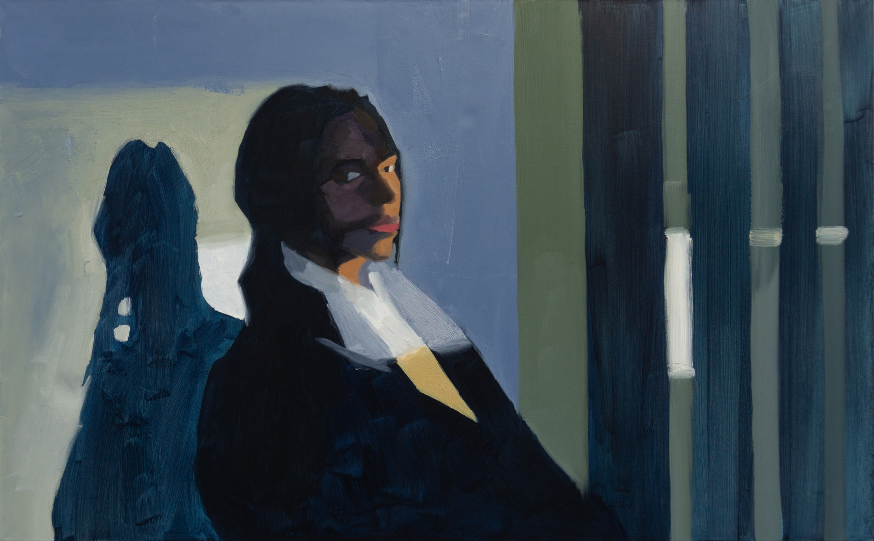 Portrait of Kenan, 2024 - Oil on Cotton (50 x 80cm) - Price: €280.00
