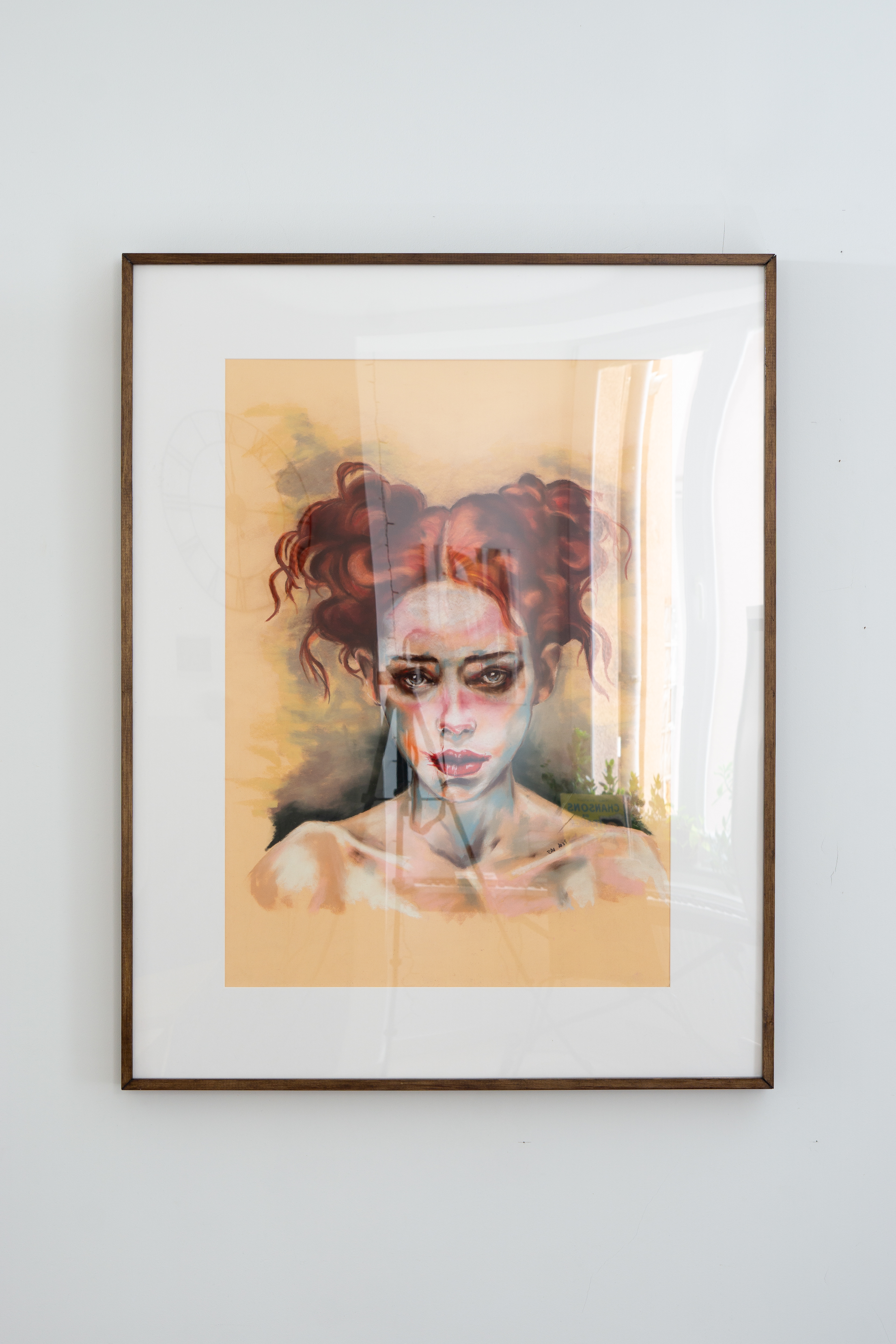 Frame type 3 with dark grey-brown varnish