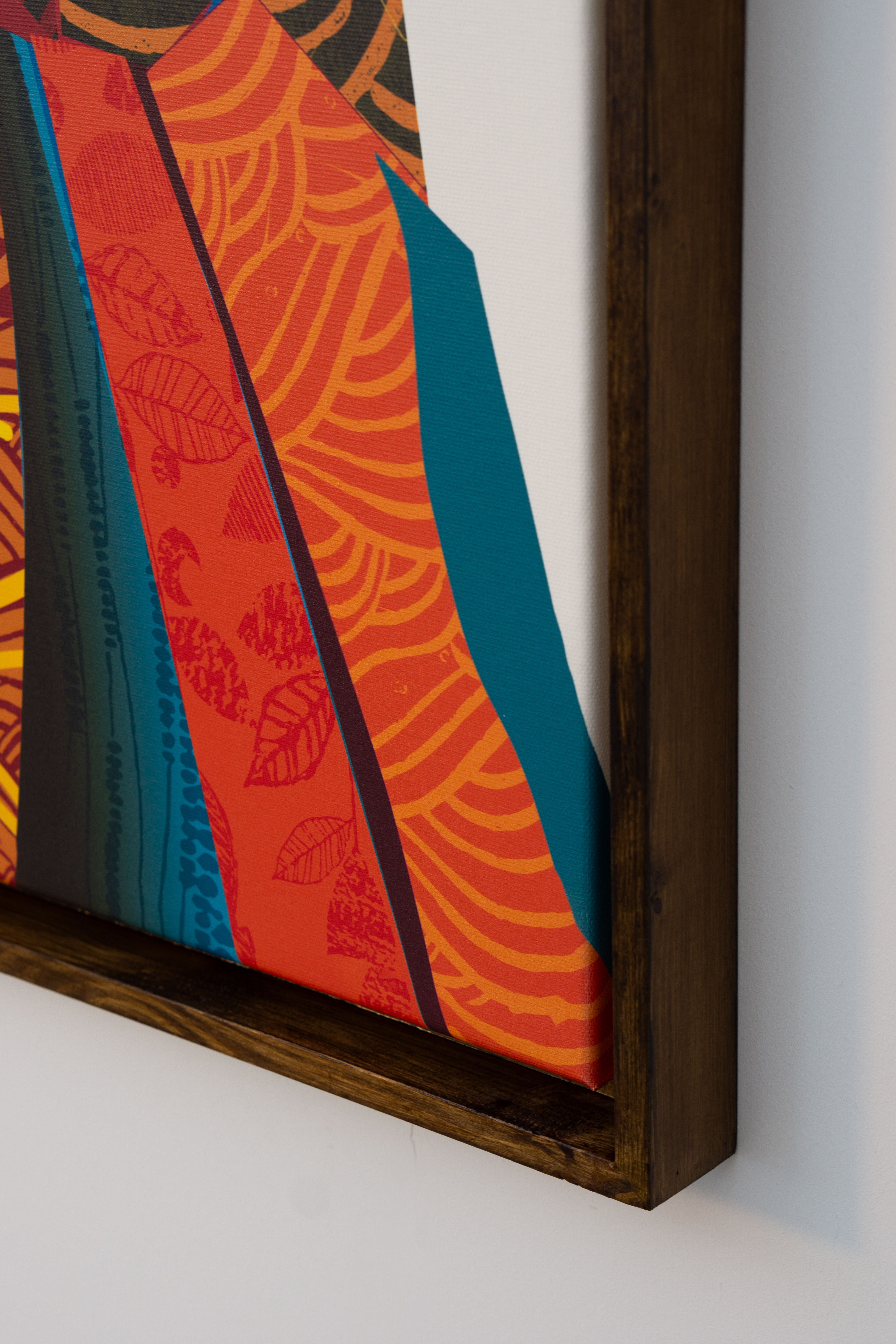 Frame type 1 with dark grey-brown varnish