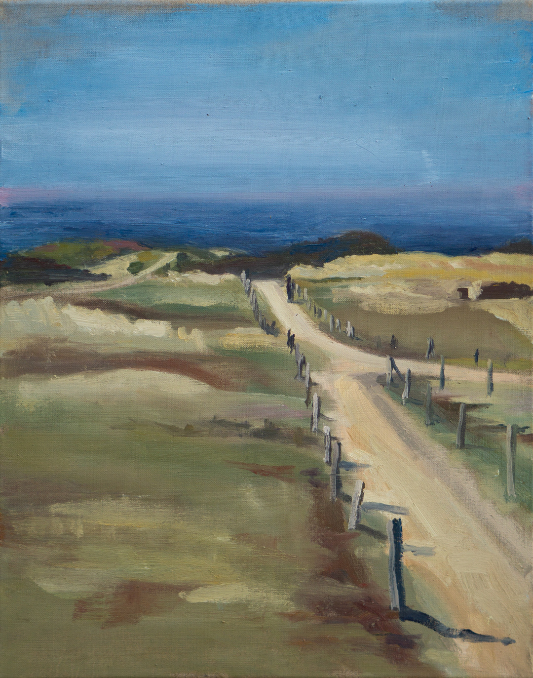 Path Through The Dunes, 2025 - Oil on Linen (50 x 40cm) - Price: €280.00