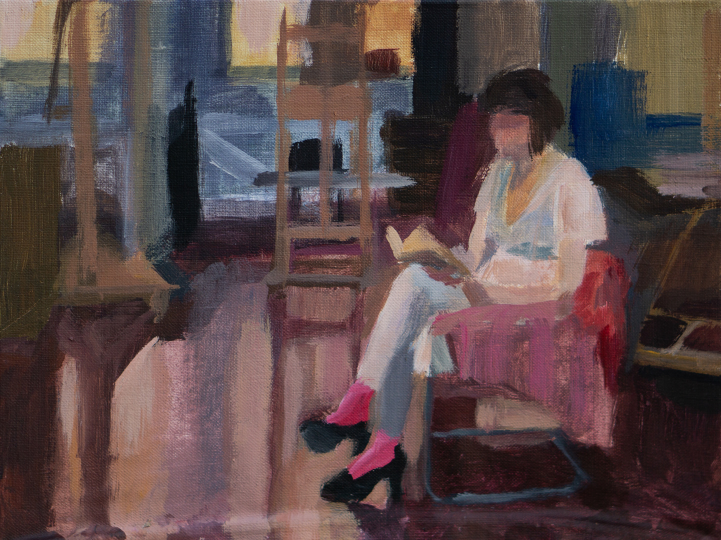 Model, 2025 - Acrylics on Board (24 x 32cm) - Price: €23.04