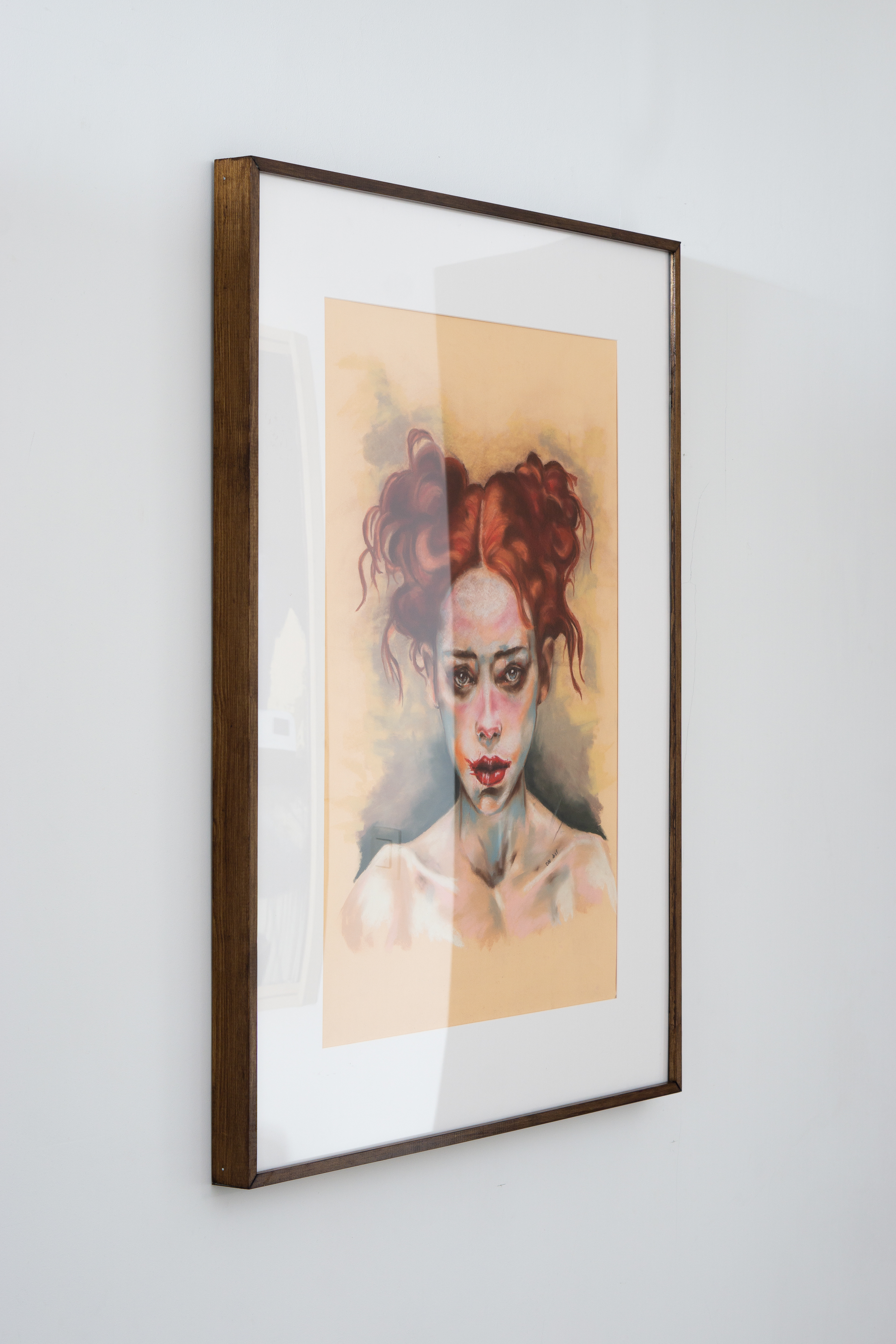 Frame type 3 with dark grey-brown varnish