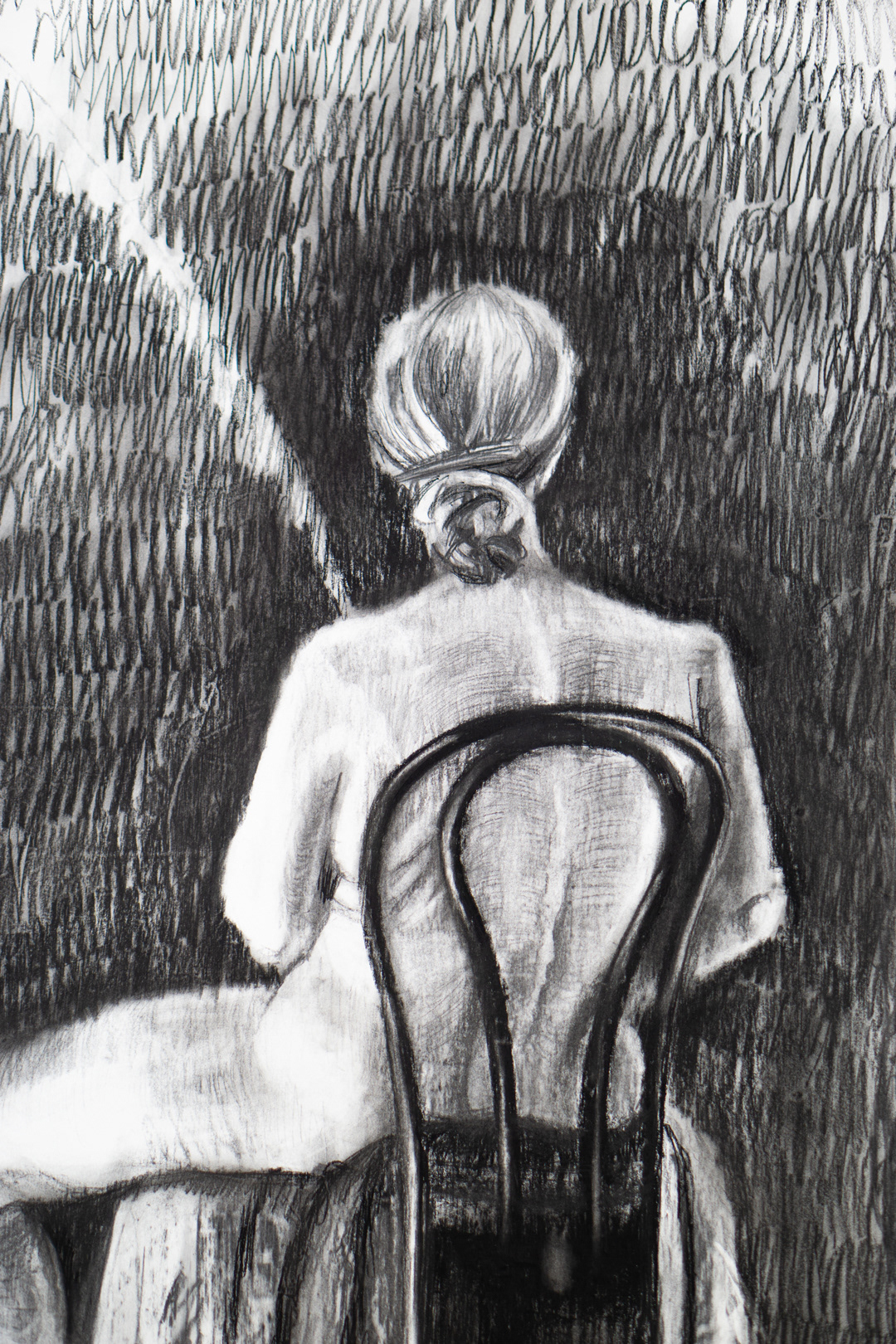 2025, Detail of "A Woman, a Flower and a Chair" - Giovana Tows