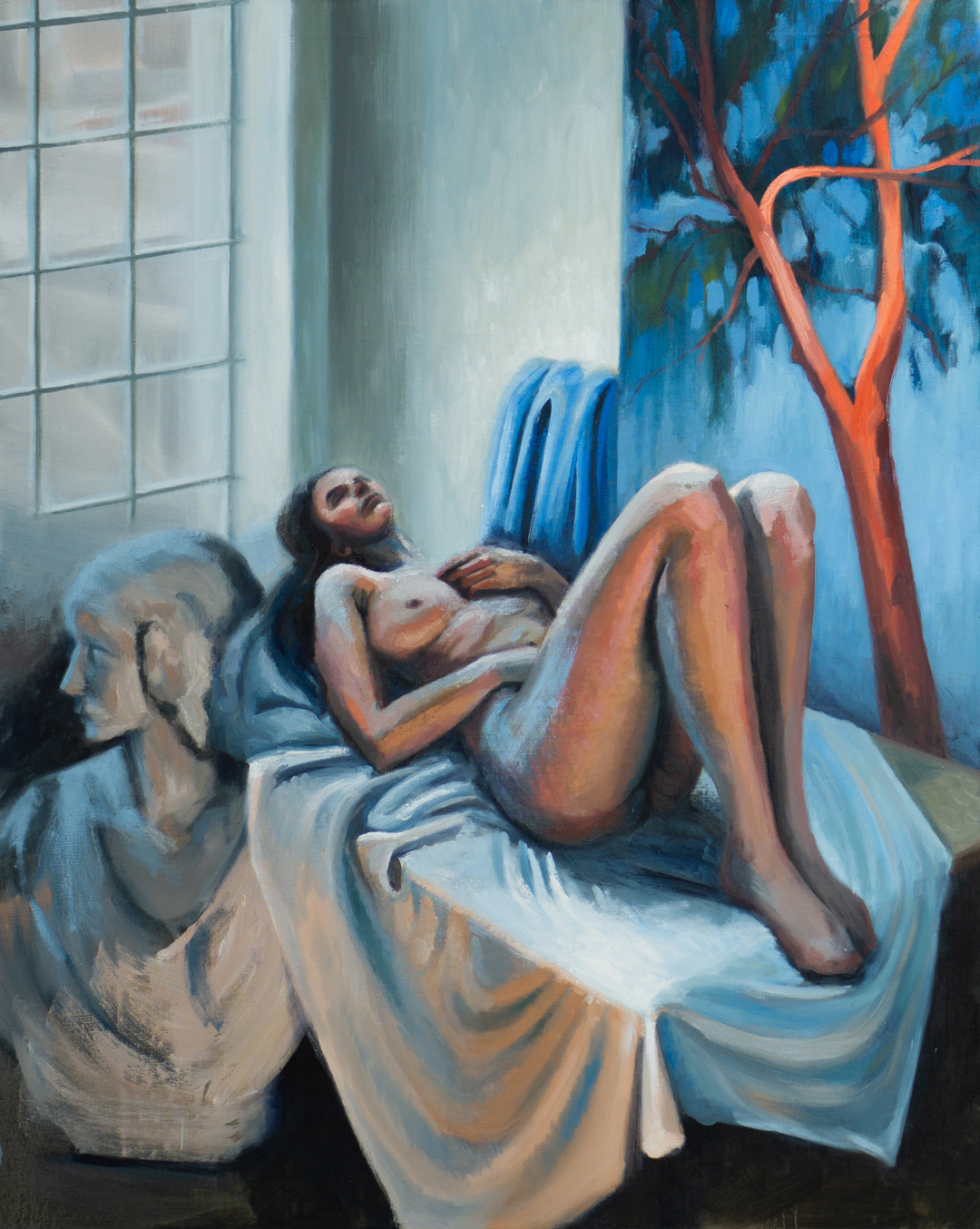 Lucia in The Painting Studio, 2025 - Oil on Linen (125 x 100cm) - Price: €750.00