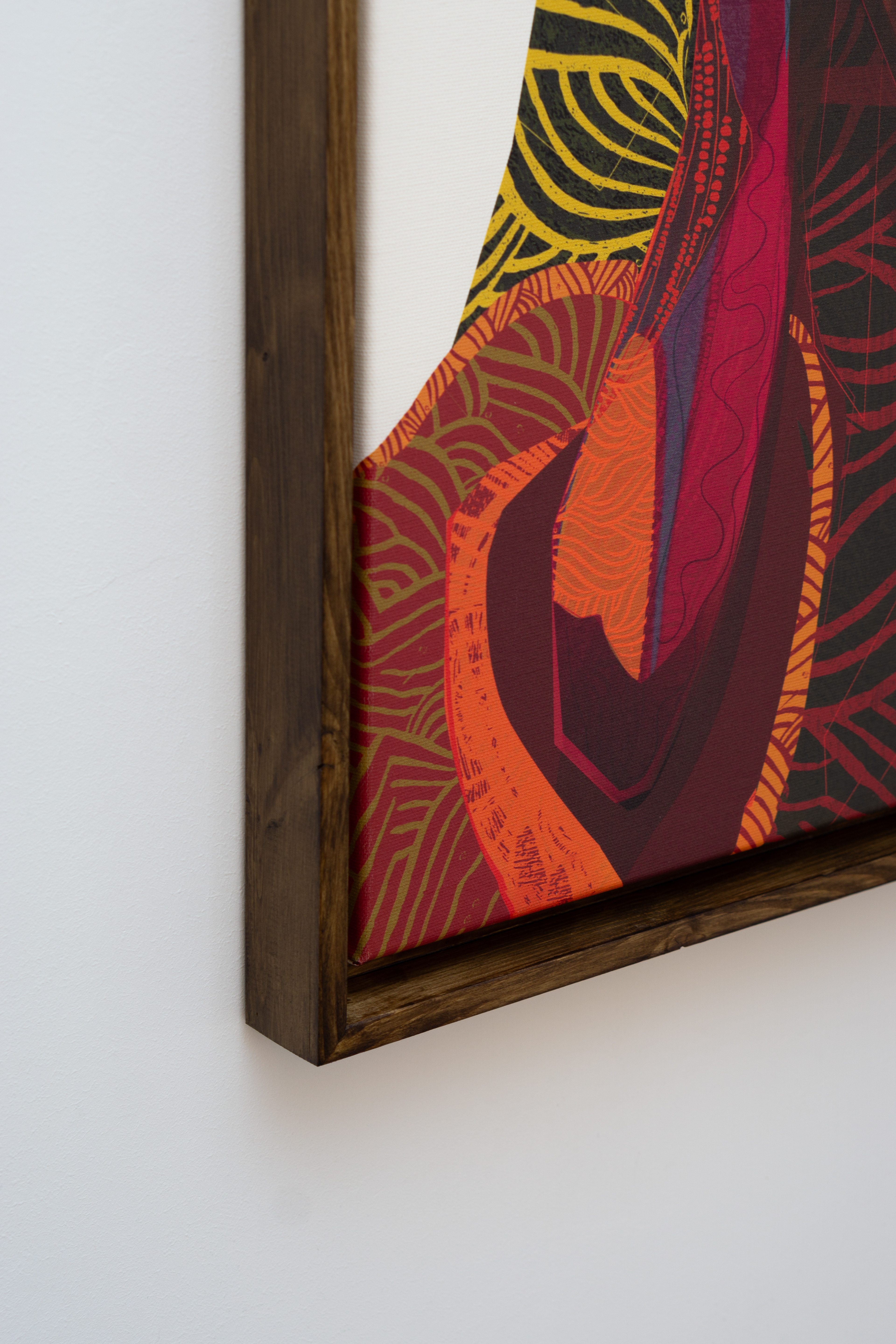 Frame type 1 with dark grey-brown varnish