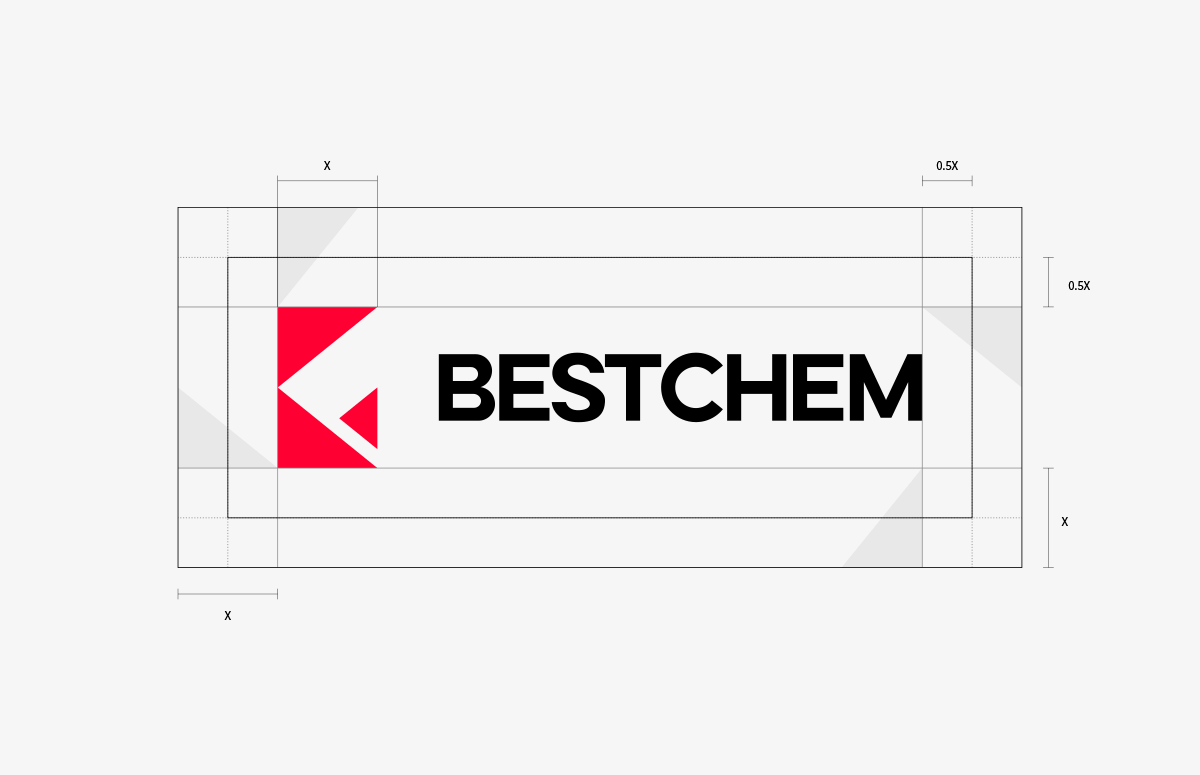 BYEn_百岩設計_設計推薦_企業識別建立_企業識別_商標_LOGO_平面設計_rebrand_品牌重塑_品牌蛻變_商標更新_BESTCHEM_貝斯特_精密化學_LOGO商標設計_紅色_三角形_飛_企業簽署組合_淨空範圍