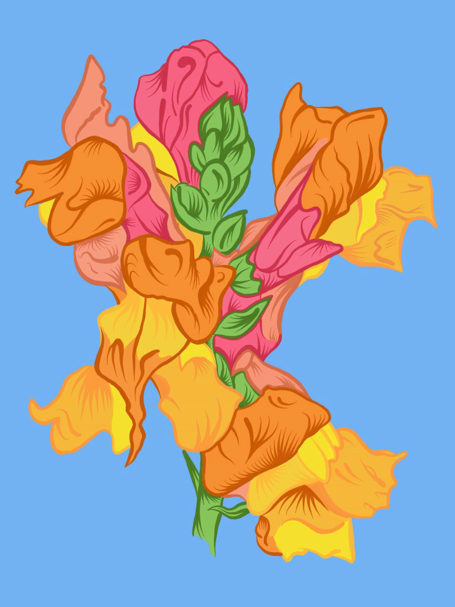 Flower Study (2018) - Digital Painting