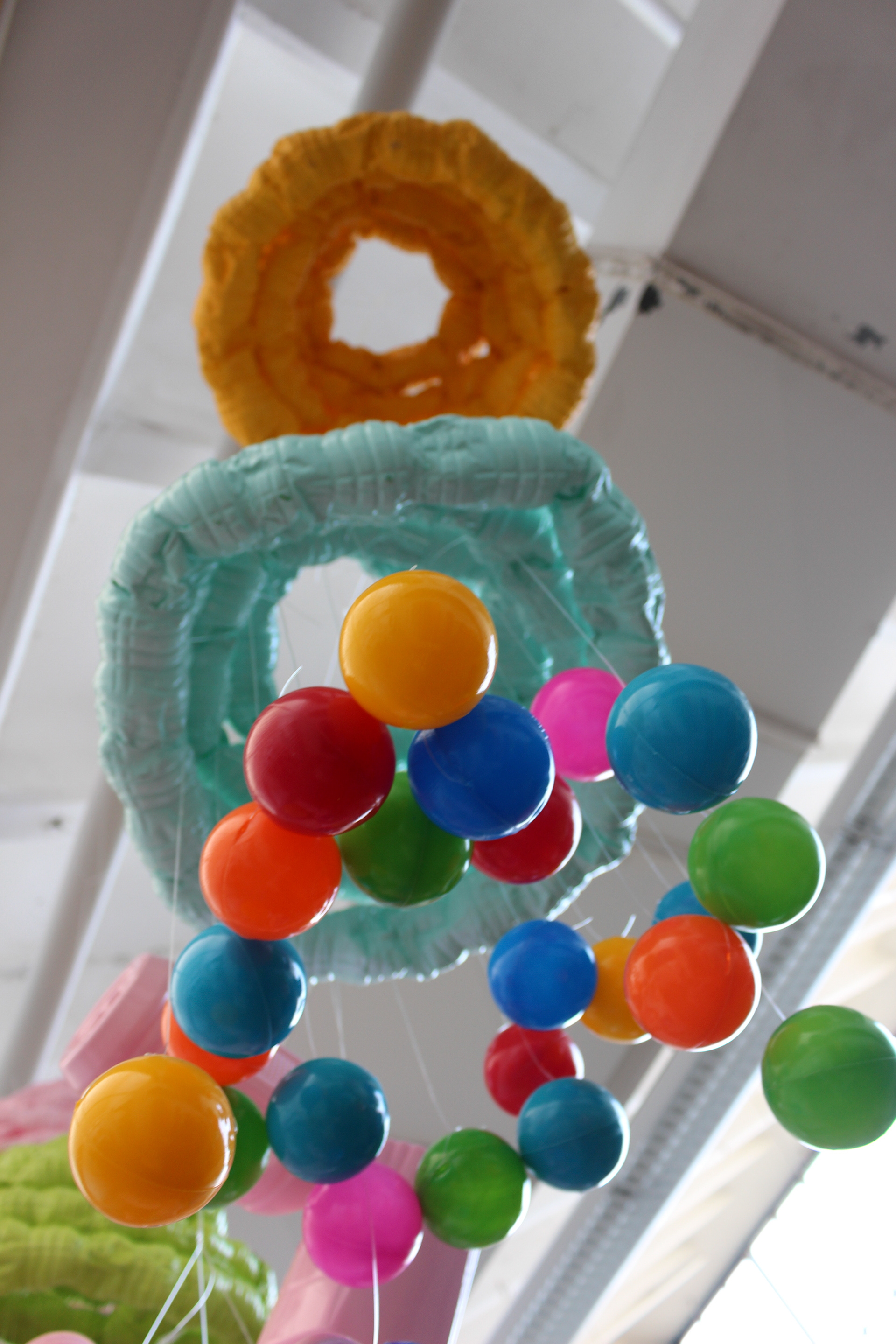 Clouds (2015) - Plastic balls, water bottles, and fishing line