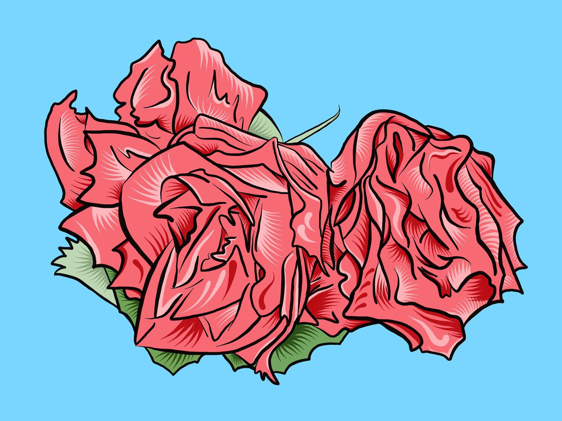 Roses (2018) - Digital Painting