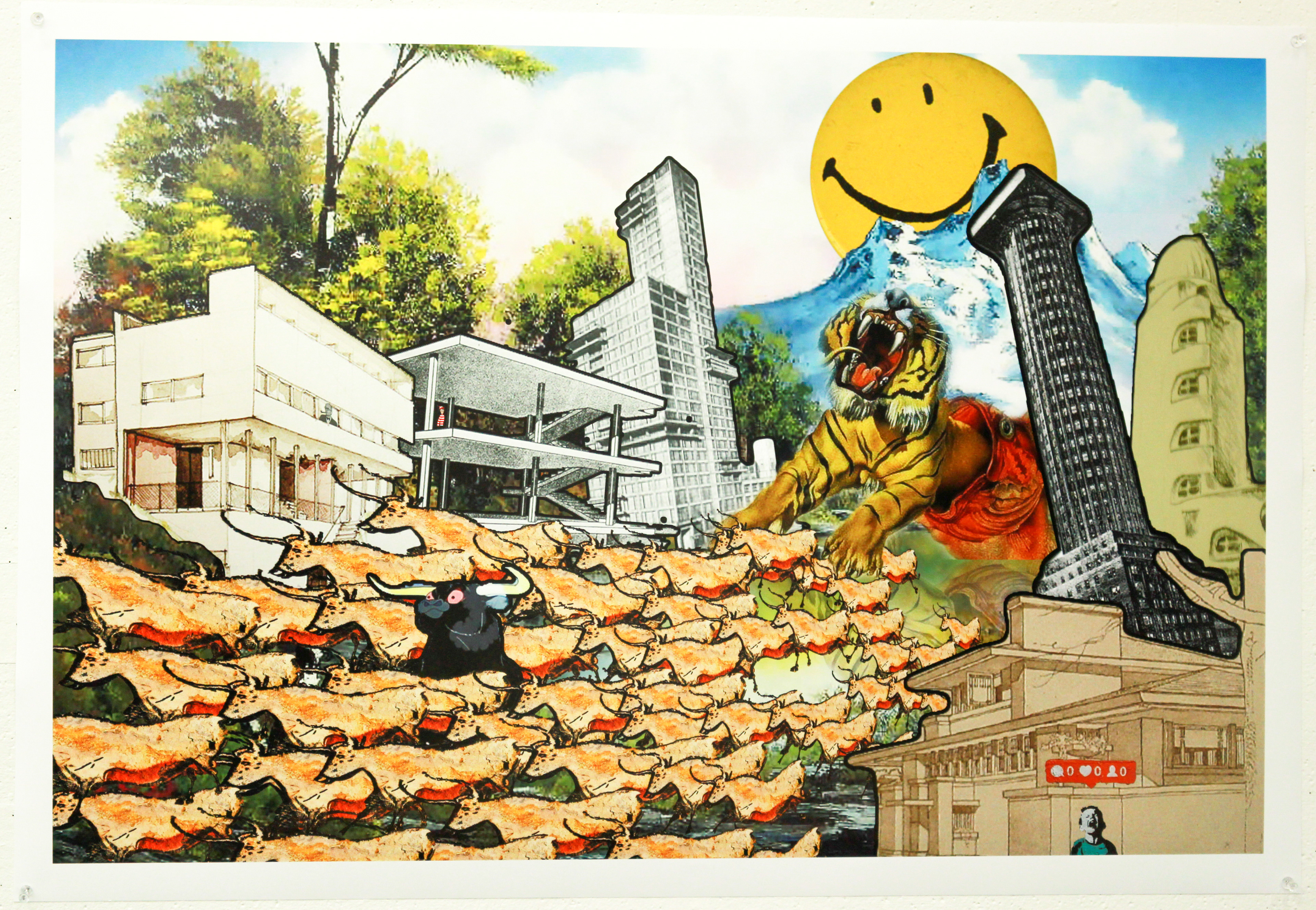 Inkjet print of digital collage