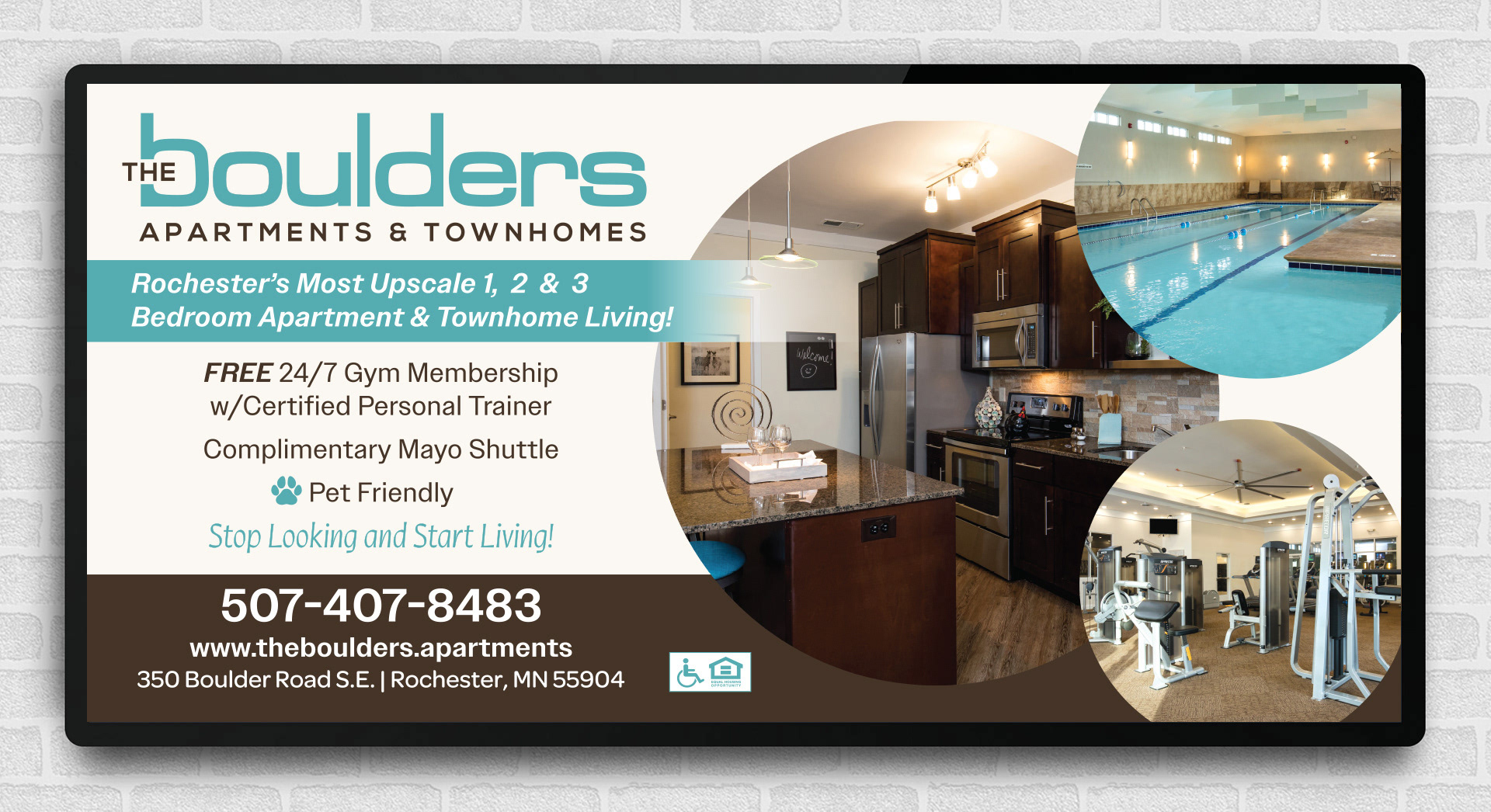 Backlit ad created for display in the Minneapolis, St. Paul, and Rochester skyways. 