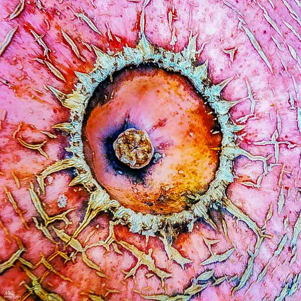 Navel of a Pumpkin, Bregalia, Switzerland - 2018 - iPhone X