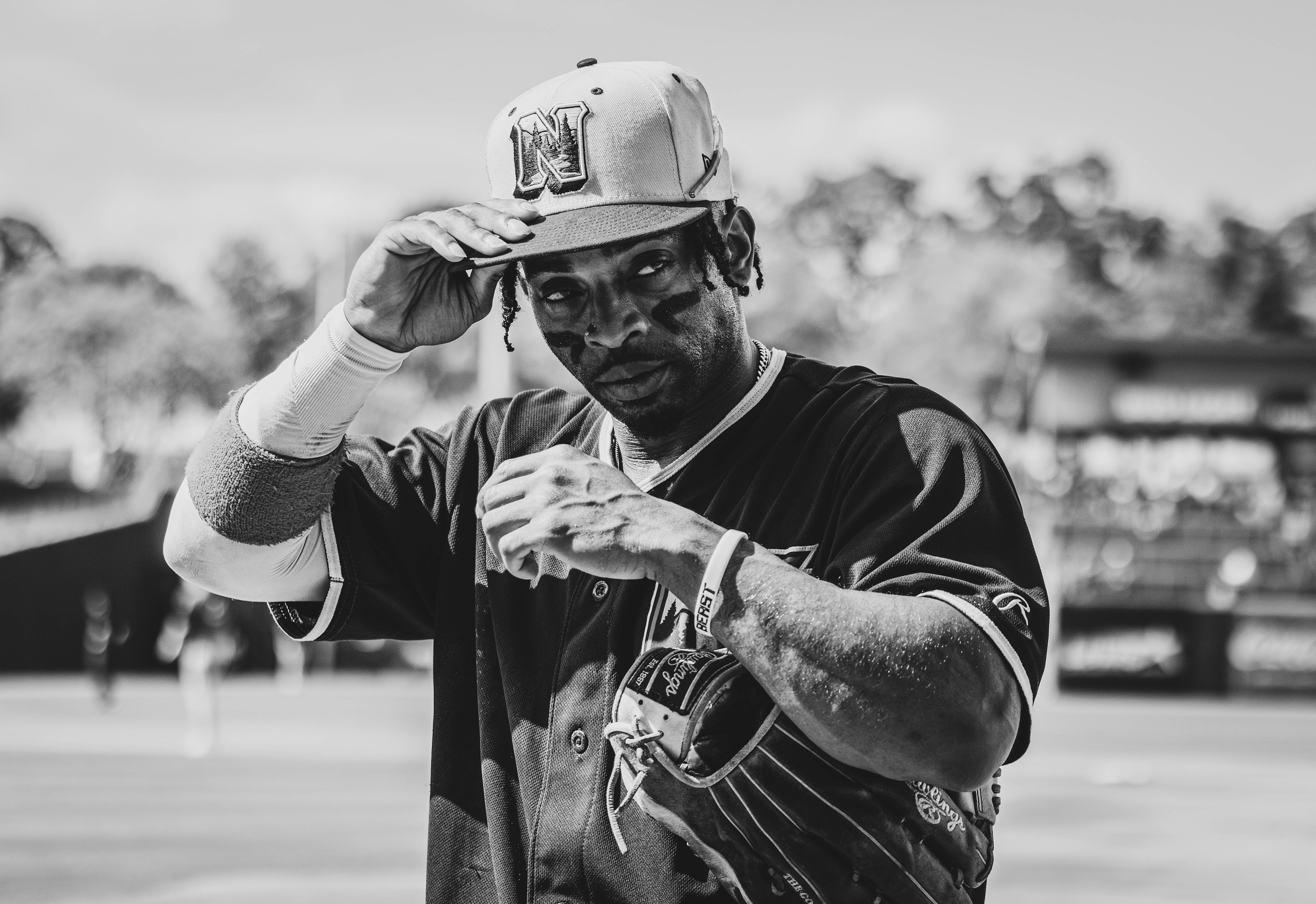 Northwest Arkansas Naturals fielder Rudy Martin, Jr. poses for a photo prior to the start of the game against the Wichita Wind Surge at Arvest Ballpark, located in Springdale, Arkansas, on June 5, 2025.