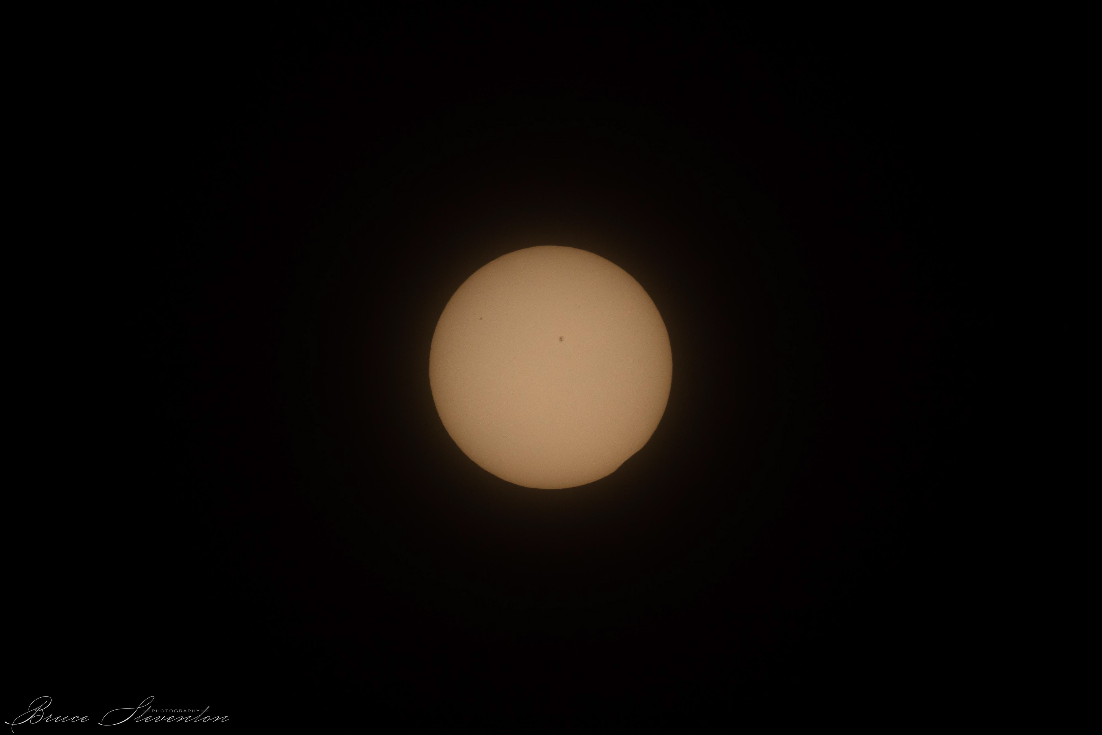 Start of the eclipse at about 2:14pm