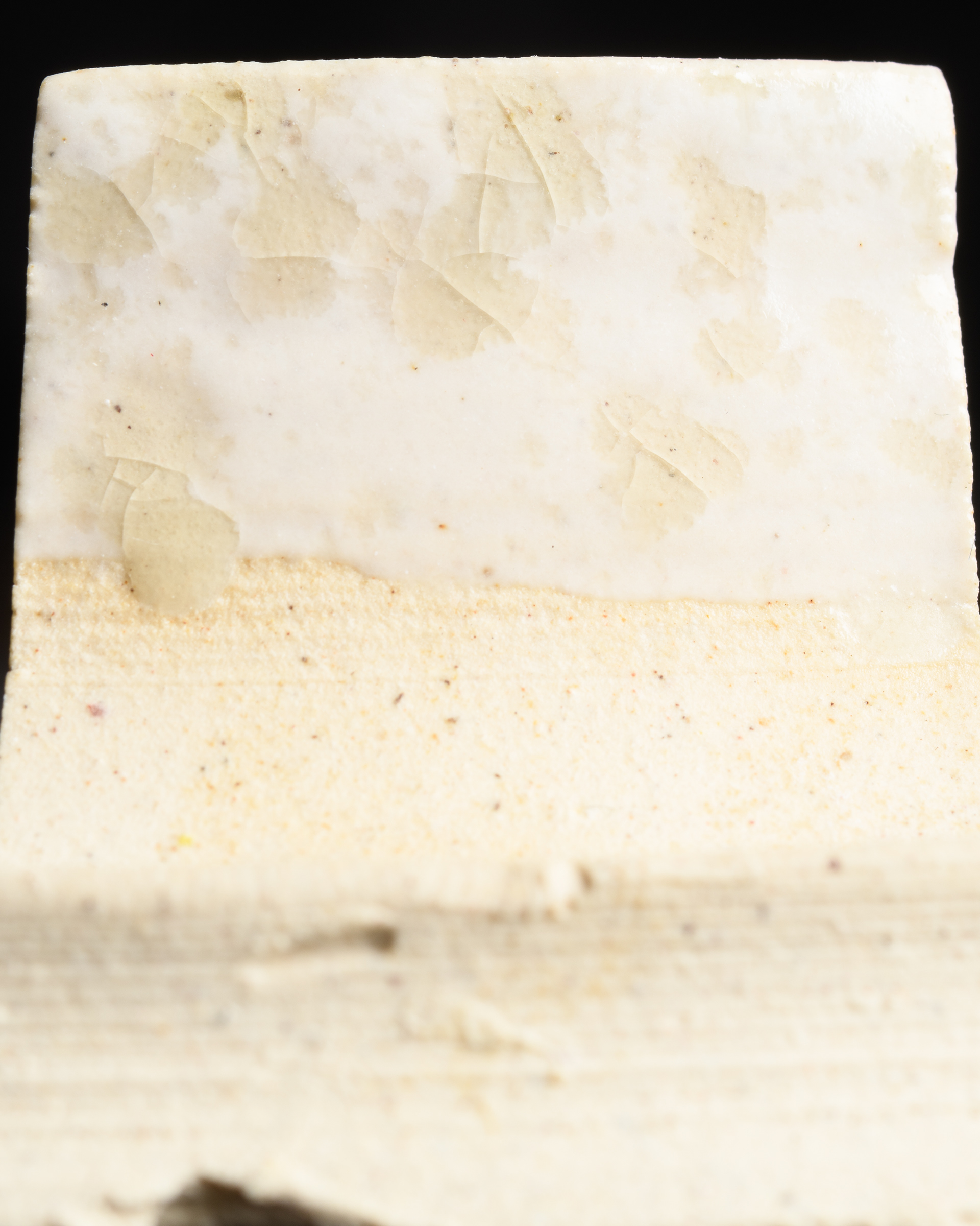 Oak ash (diluted dunk) on white