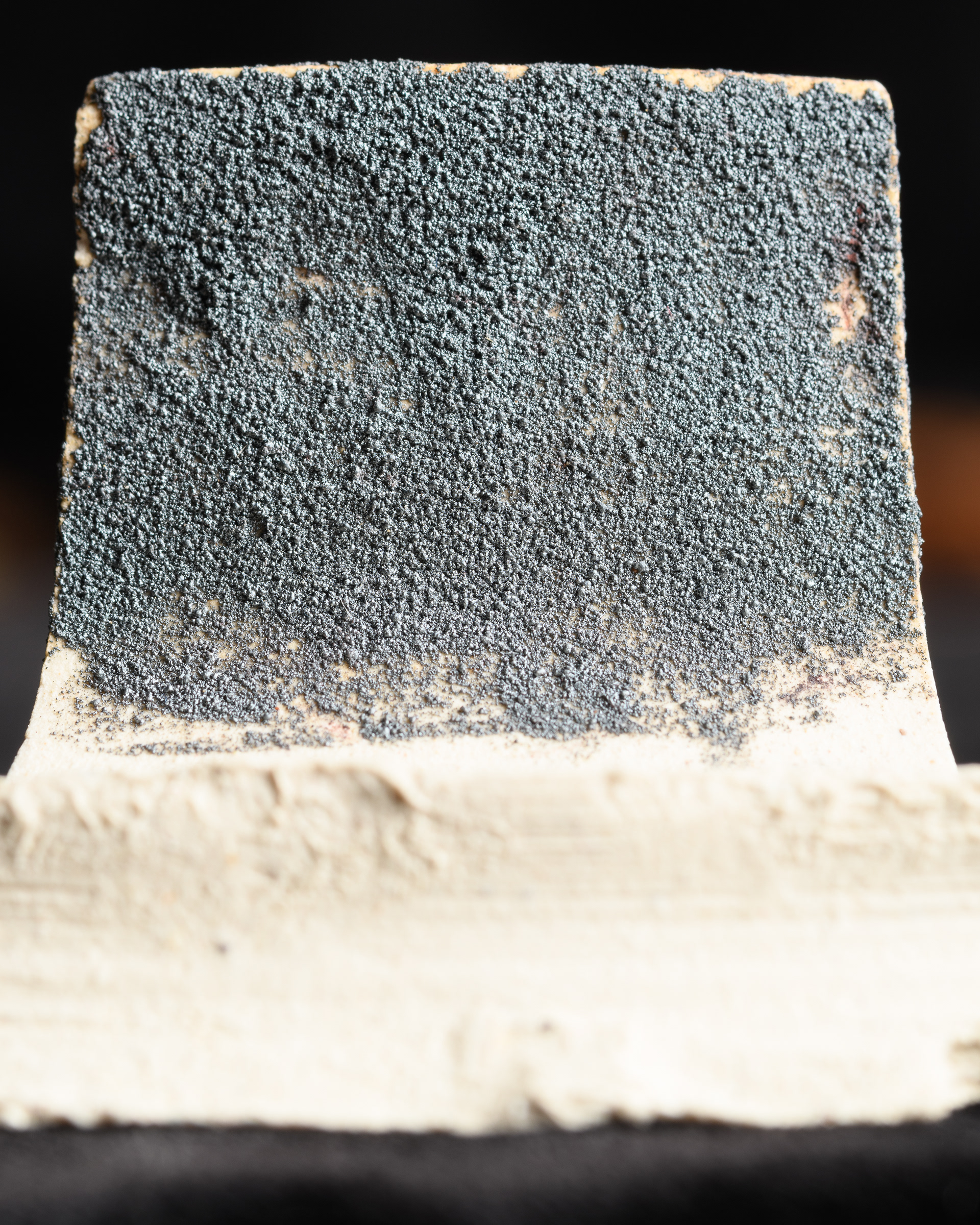 Heavy oak ash on clear