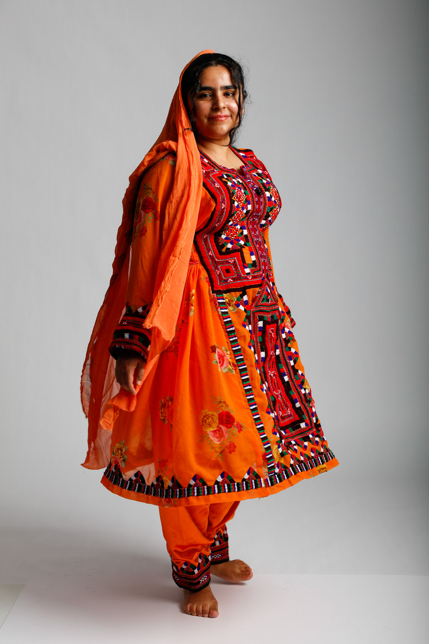 Balachistan Women (orange outfit)