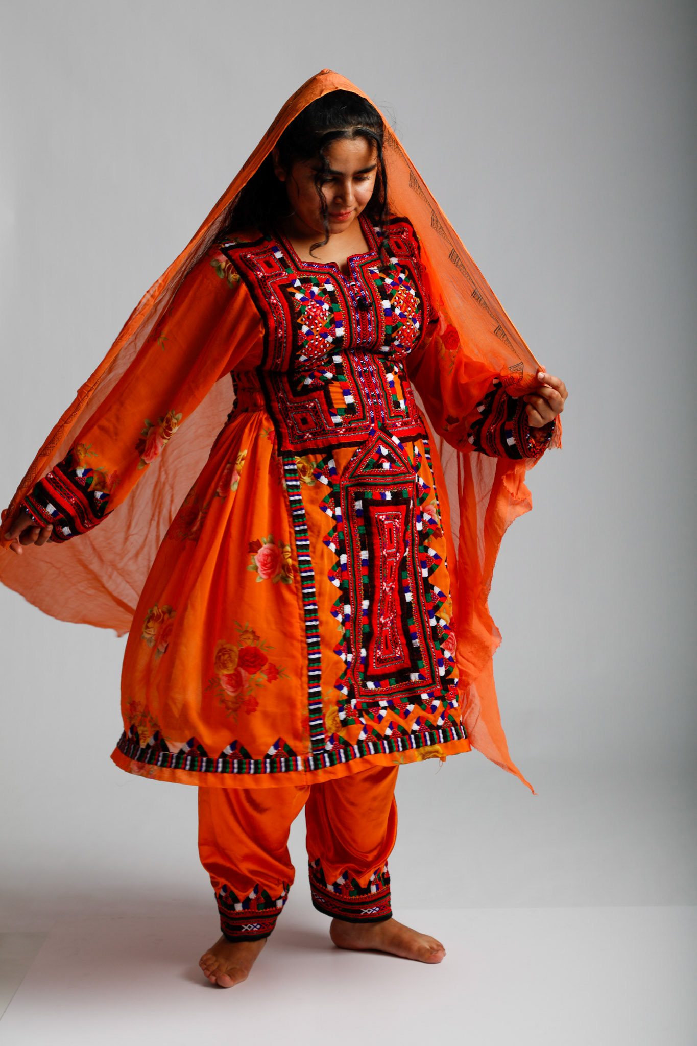 Balachistan Women (orange outfit)