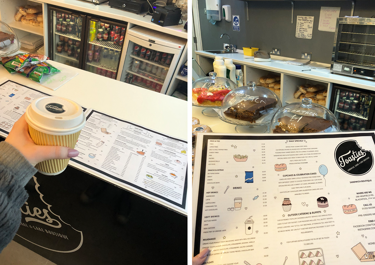 Izzy Latimer Toasties Menu