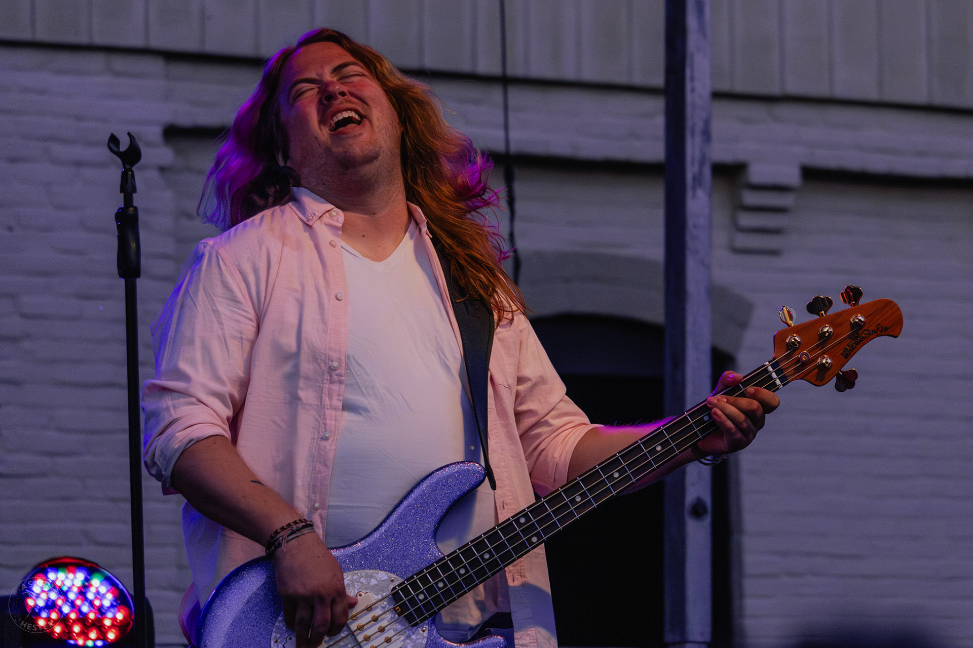 The Juicebox Heroes' Josh Inzer Playing Guitar At Clarksville 'Good Times' Summer Concert Series. May 11th, 2024/Aspen Hester
