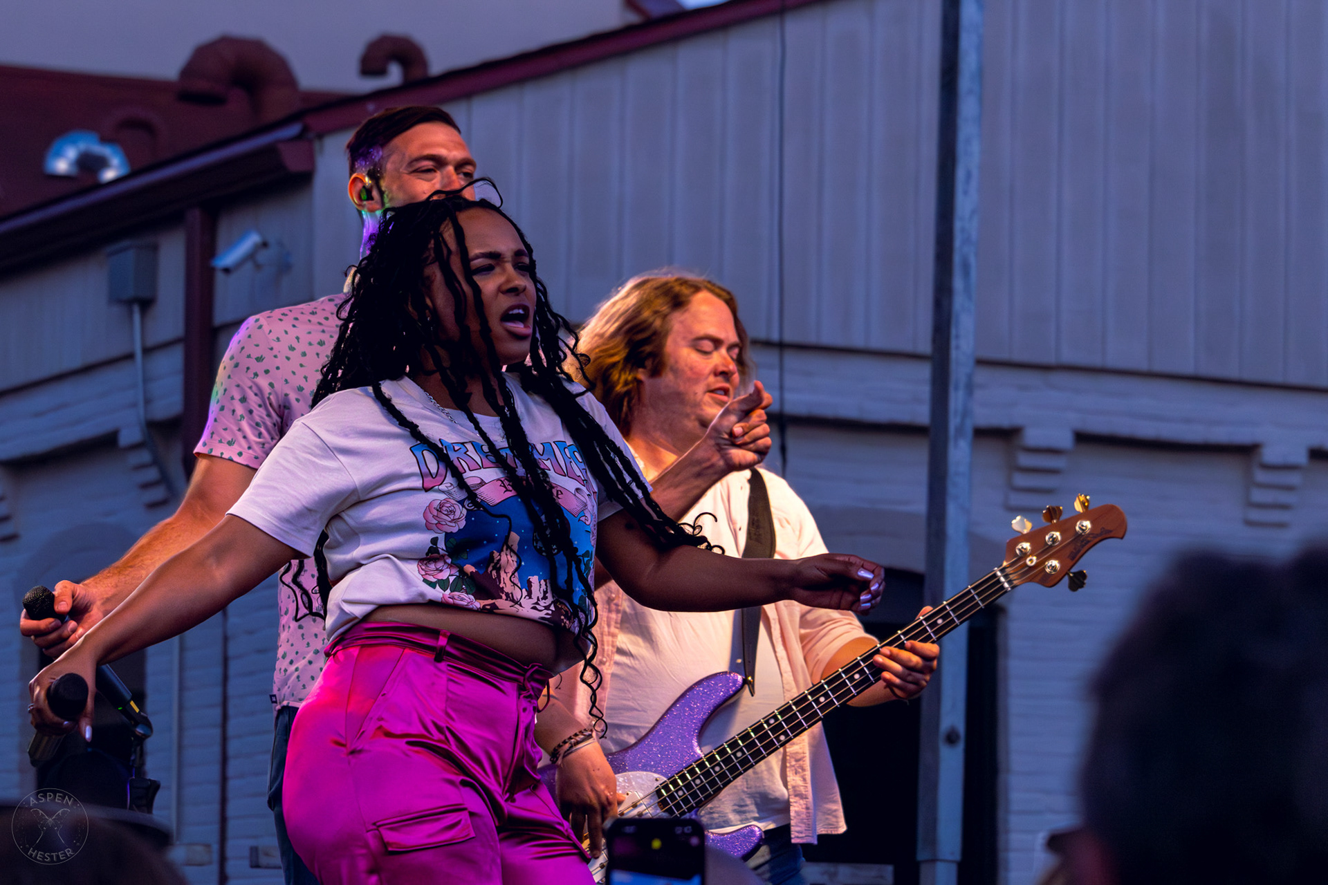 The Juicebox Heroes' Dan Farmer, Peyton Conners, and Josh Inzer Performing At Clarksville 'Good Times' Summer Concert Series. May 11th, 2024/Aspen Hester
