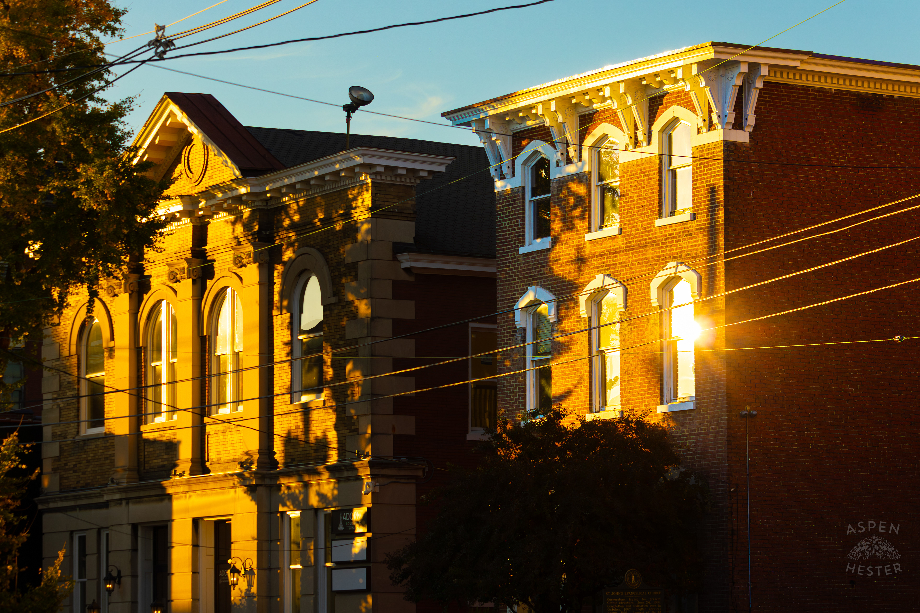 Sunlight Reflecting Off Buildings In Nulu on A Saturday Evening. November 14th, 2024/Aspen Hester