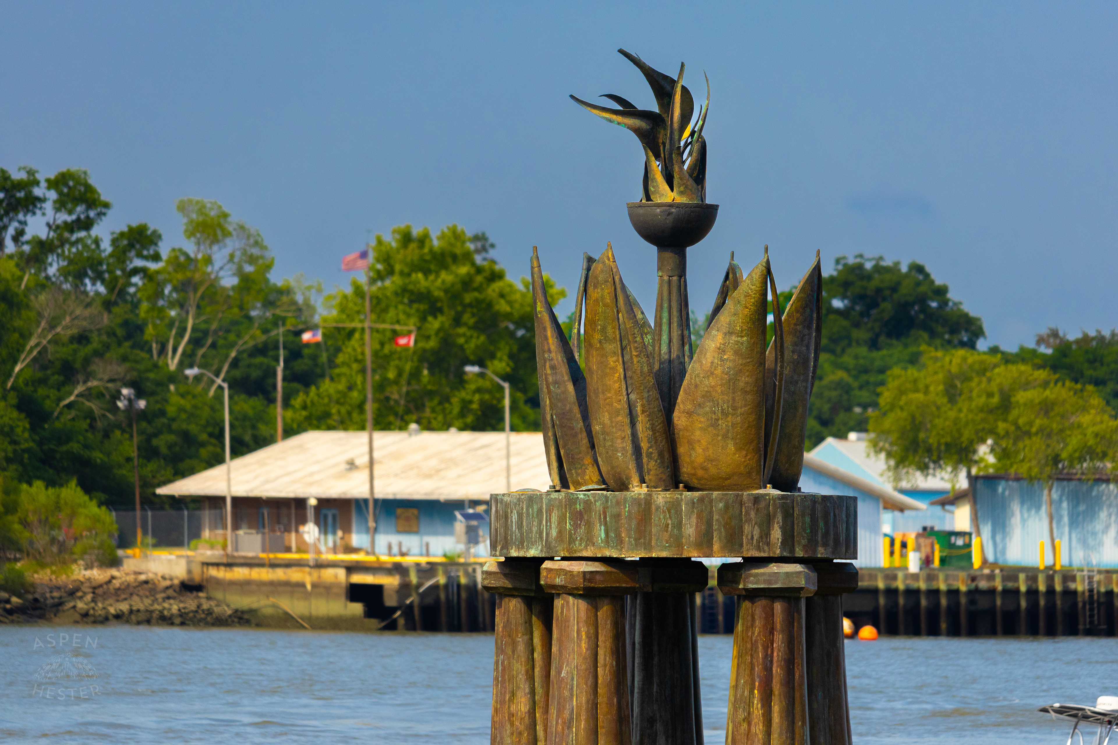 The Olympic Cauldron in Savannah Georgia. June 26th, 2024/Aspen Hester