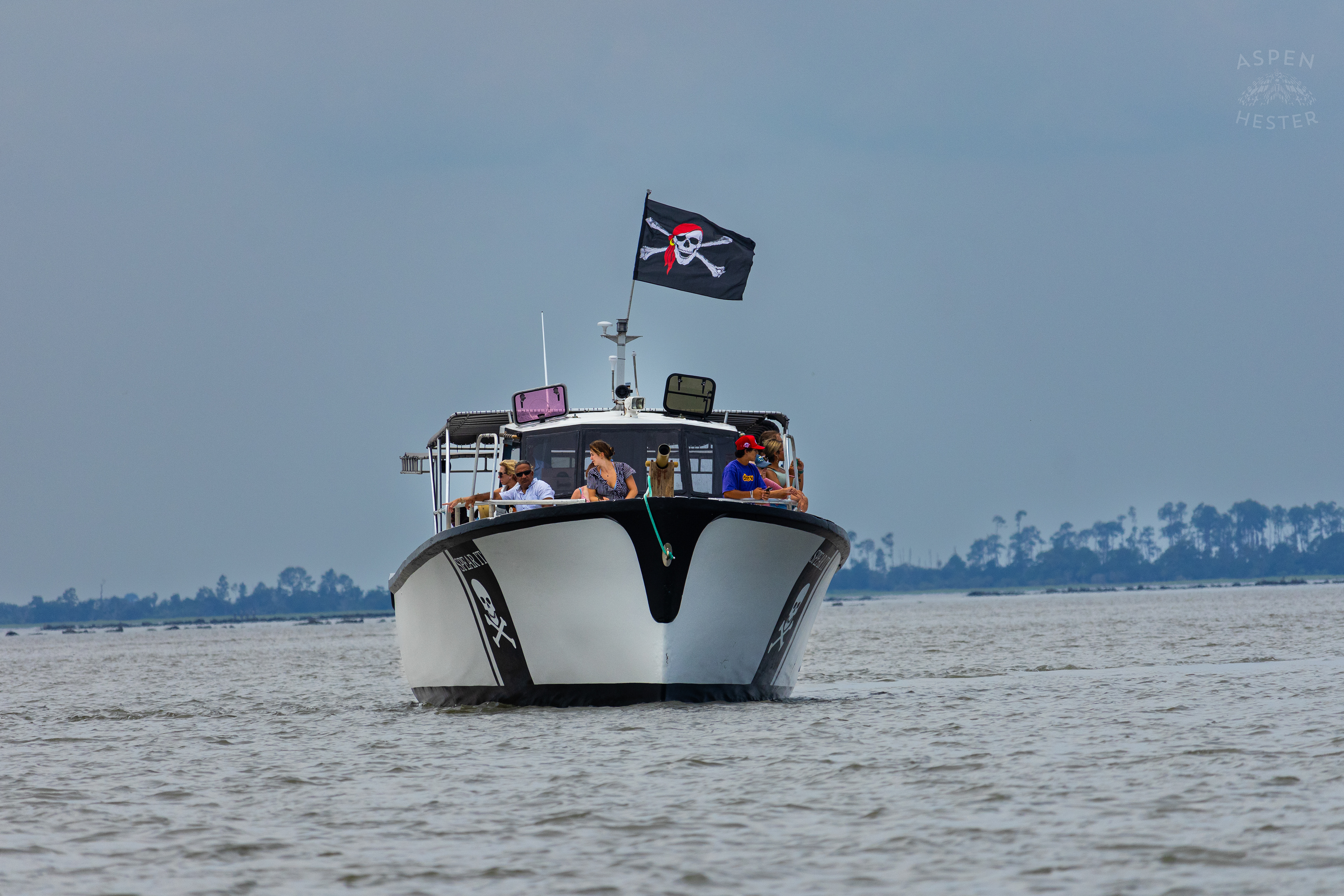 The 'Spear It' Looking For Dolphins Off The Coast Of Tybee Island Georgia. June 24th, 2024/Aspen Hester