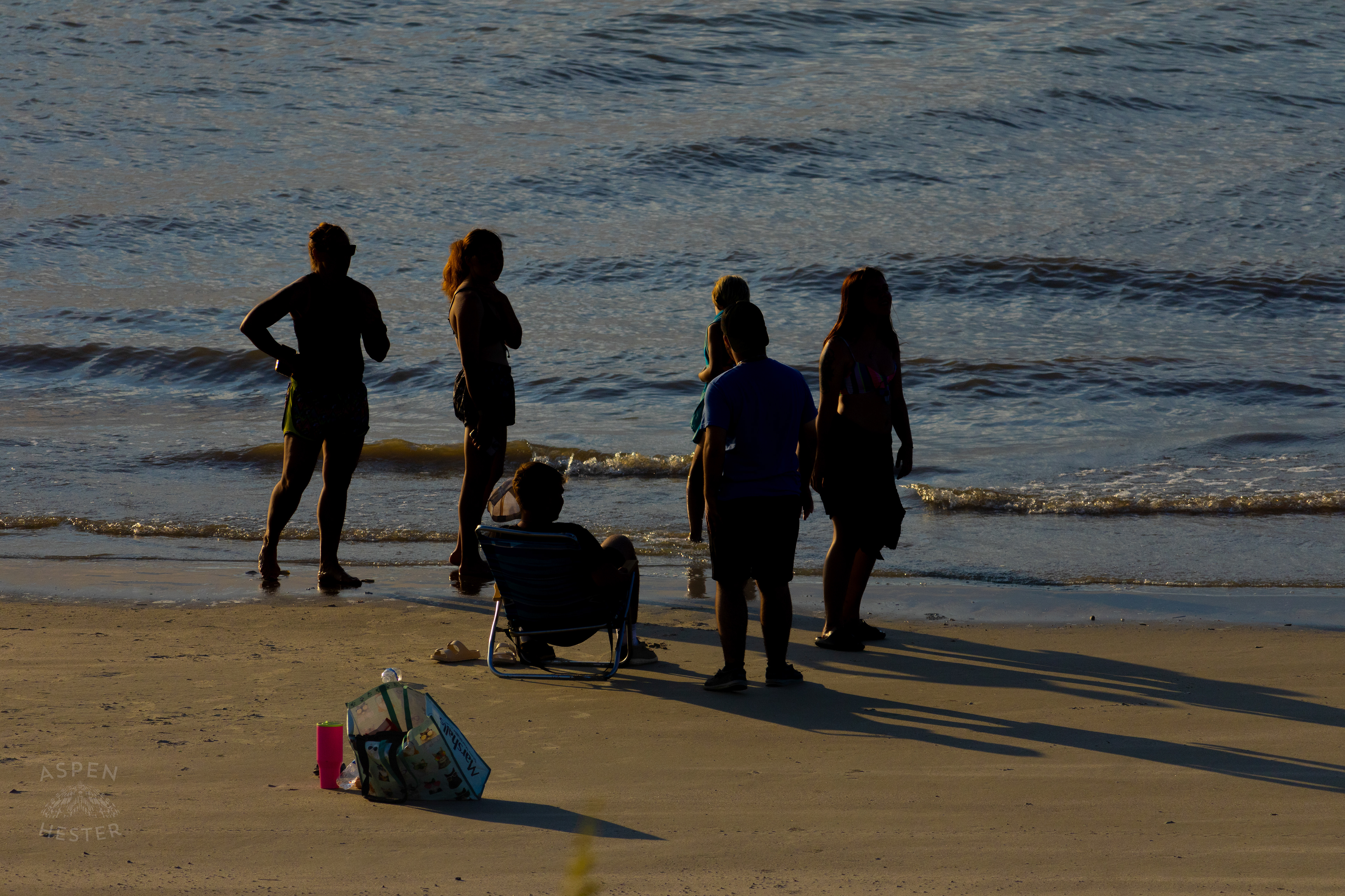 Beach Goers on Tybee Island Georgia. June 23rd, 2024/Aspen Hester