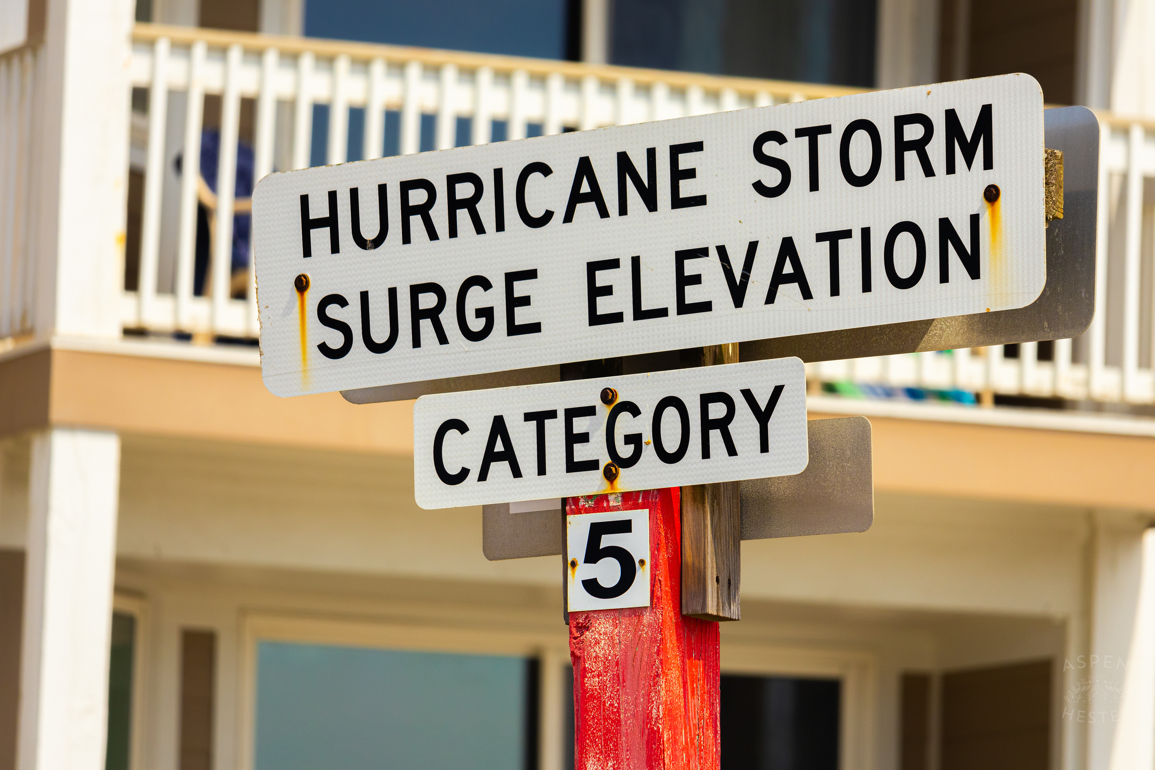 Category 5 Hurricane Storm Surge Height on Tybee Island Georgia. June 27th, 2024/Aspen Hester