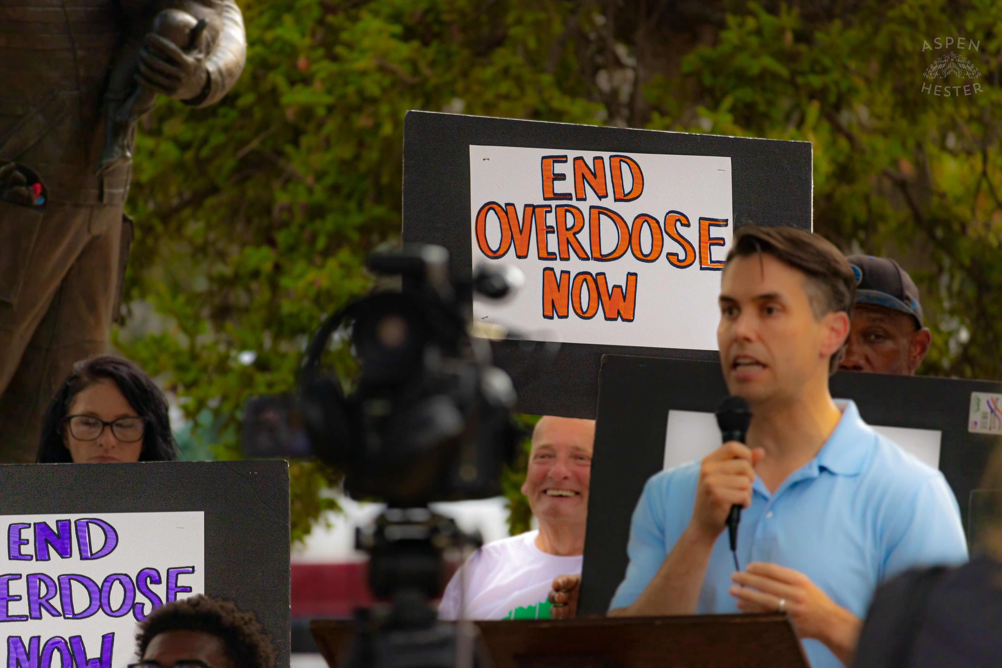 Congressman Morgan McGarvey Speaks at The 3rd Annual Vocal KY International Overdose Awareness Day Rally and March. August 31st, 2024/Aspen Hester