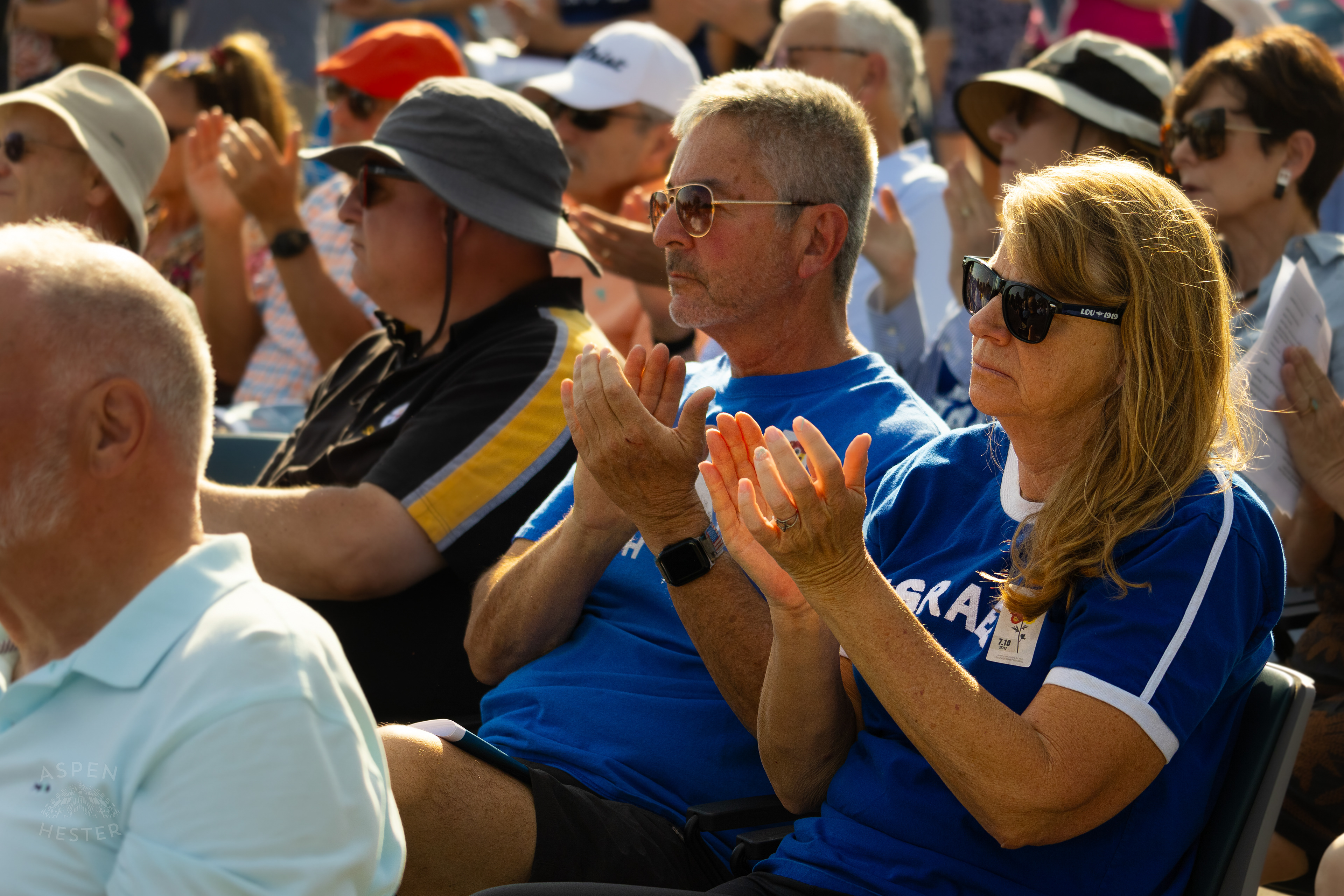 The Crowd Gathered at The Trager Jewish Community Center to Remember The Victims and Pray for Peace One Year After The October 7th 2023 Hamas Attack. October 6th, 2024/Aspen Hester