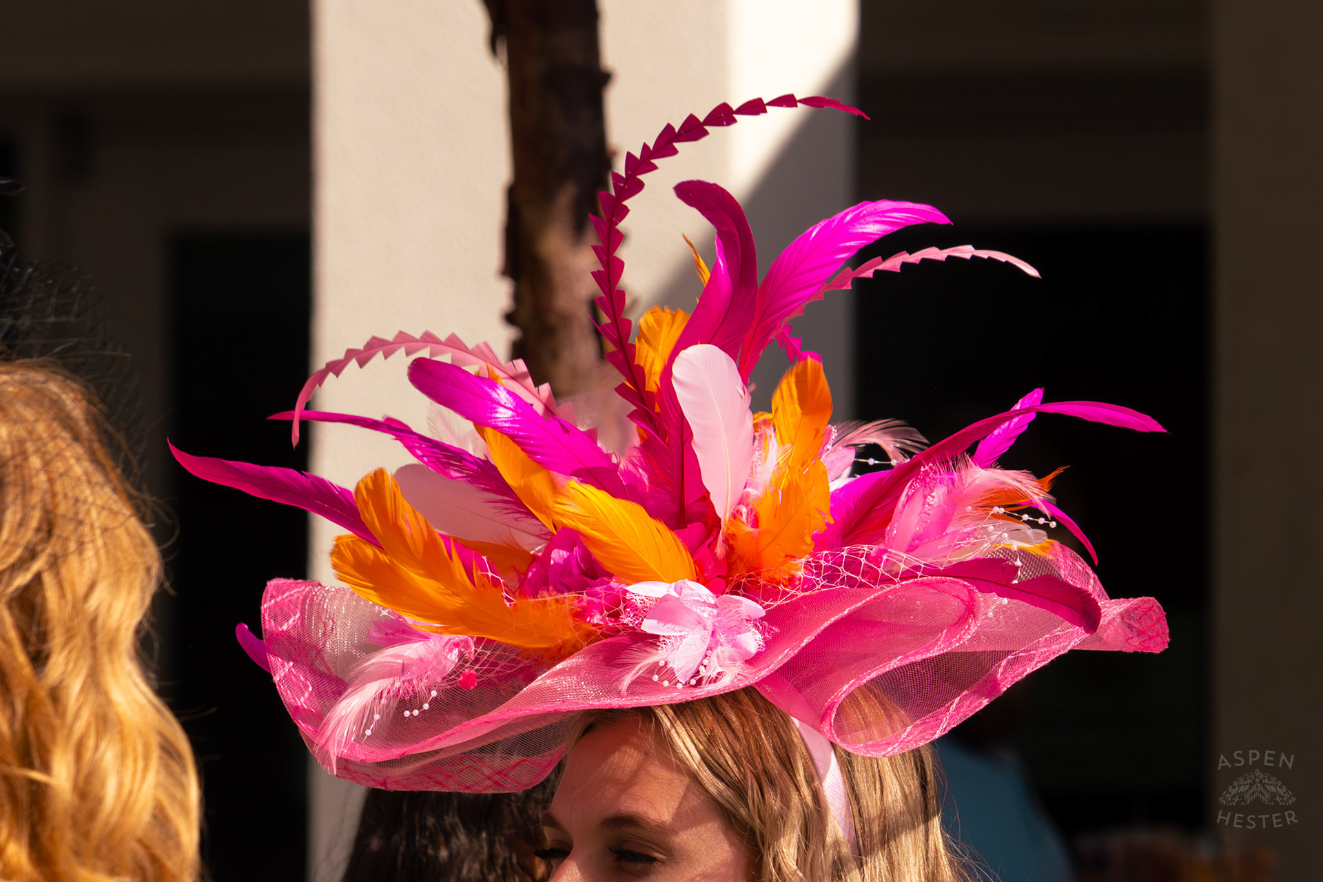 Fashion and Fascinators Near The Churchill Downs Grand Stands During Thurby. April 30th, 2026/Aspen Hester