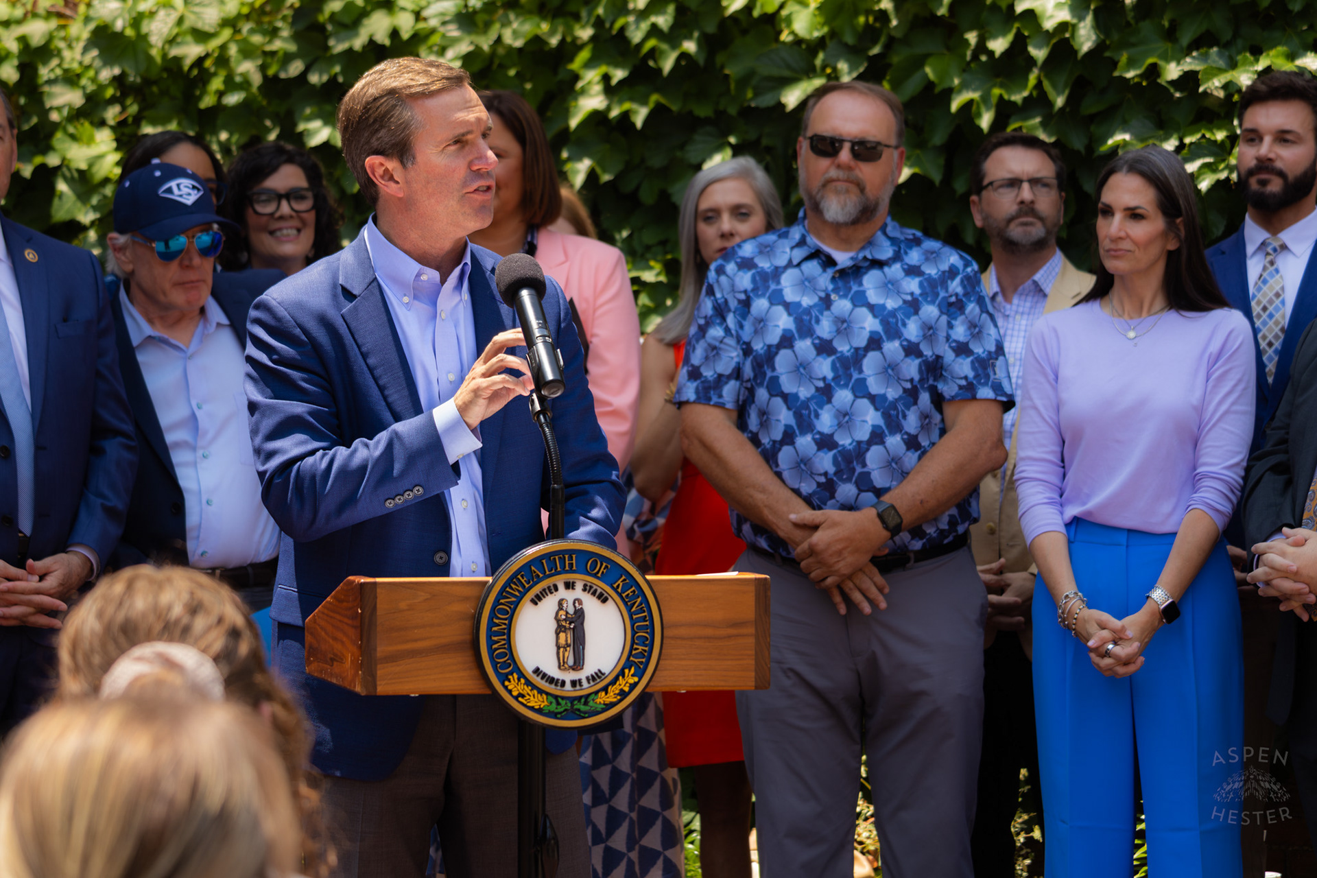 Governor Andy Beshear Speaking To Louisville's Tourism Powers Congratulating Them on A Record Economic Impact In 2024. June 11th, 2025/Aspen Hester 
