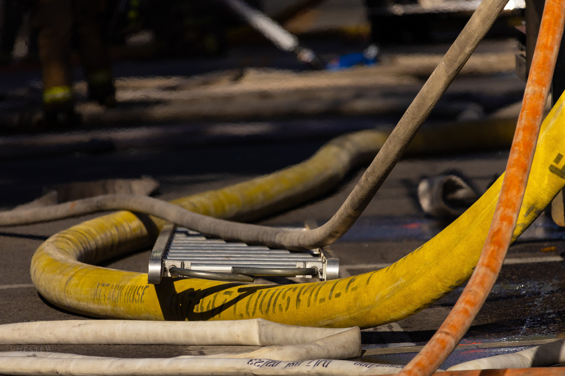 Louisville Firefighters Battling Flames on The Corner of 2nd and Oak Street. June 7th, 2024/Aspen Hester