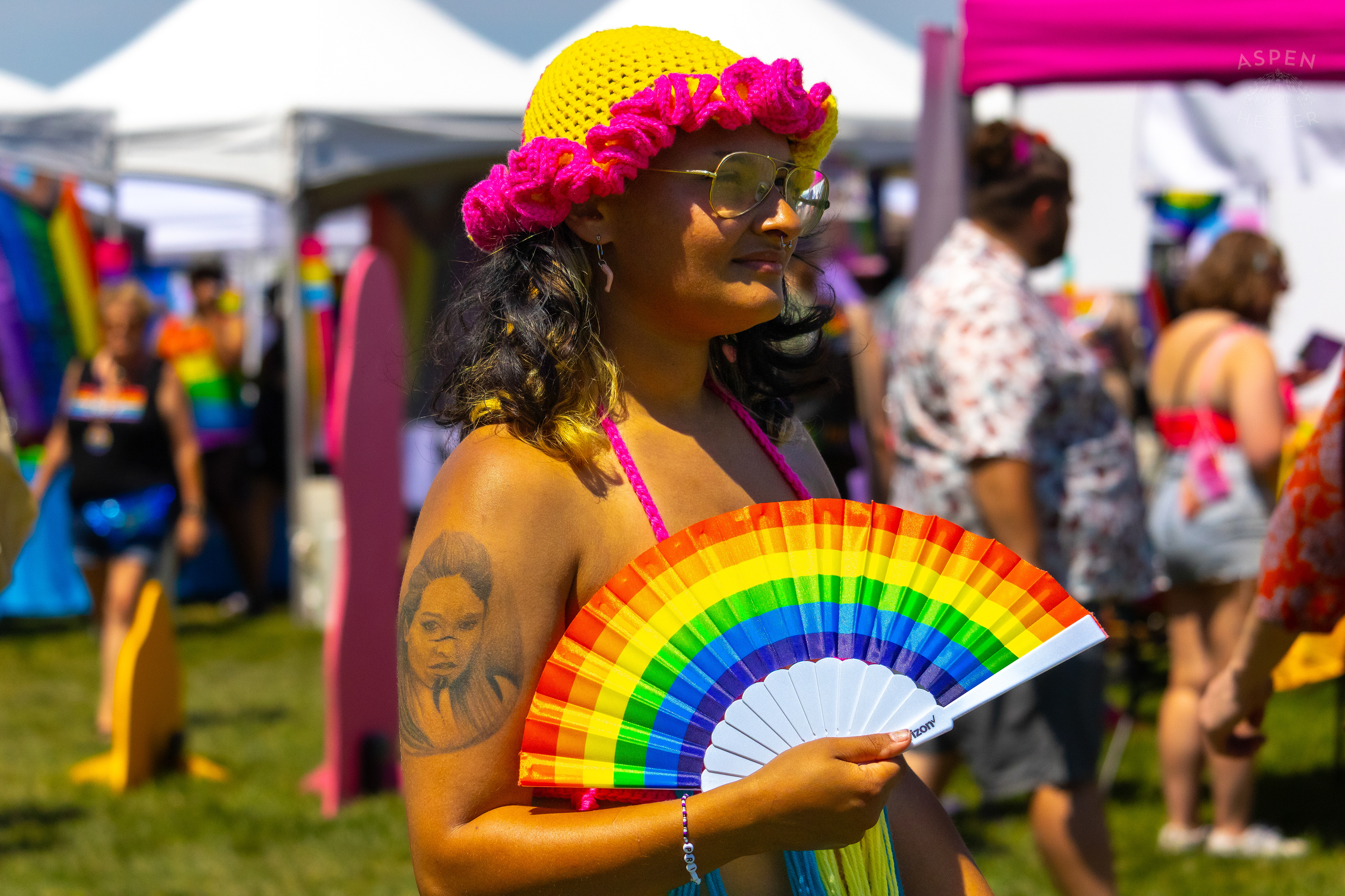 Milling About The Kentuckiana Pride Festival. June 15th, 2024/Aspen Hester