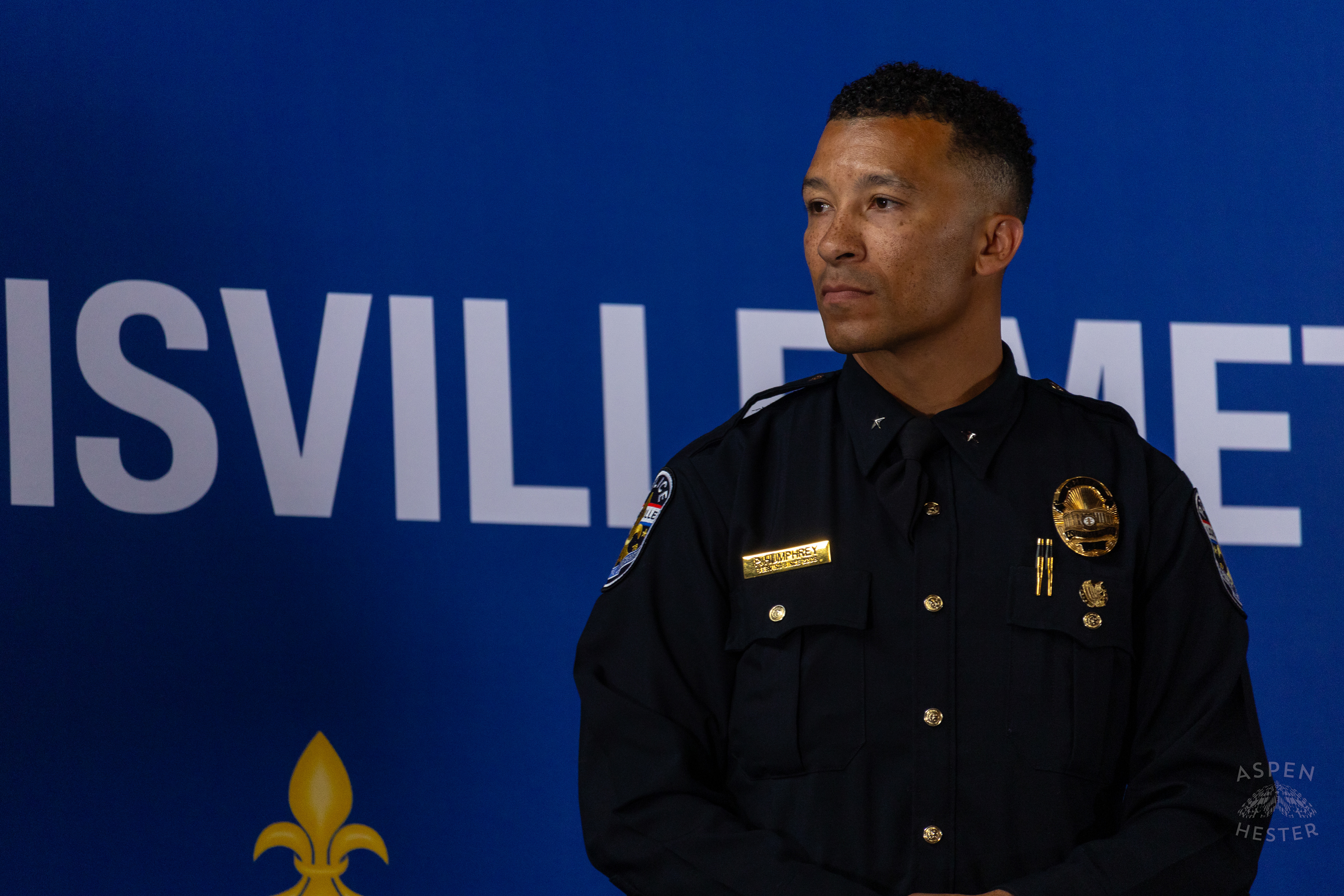 Interim Police Chief Paul Humphrey at The Graduation of MAC 59 into LMPD. August 30th, 2024Aspen Hester