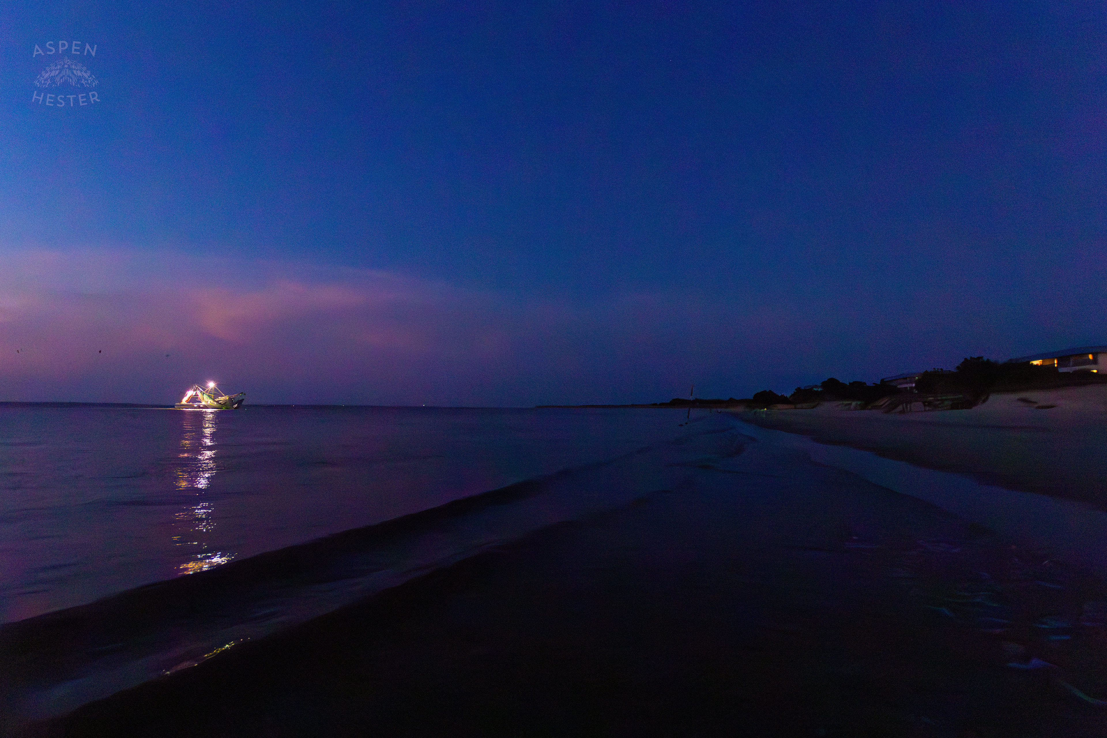 The ‘Lisa Suzanne’ in the Waters of Tybee Island Georgia. June 25th, 2024/Aspen Hester