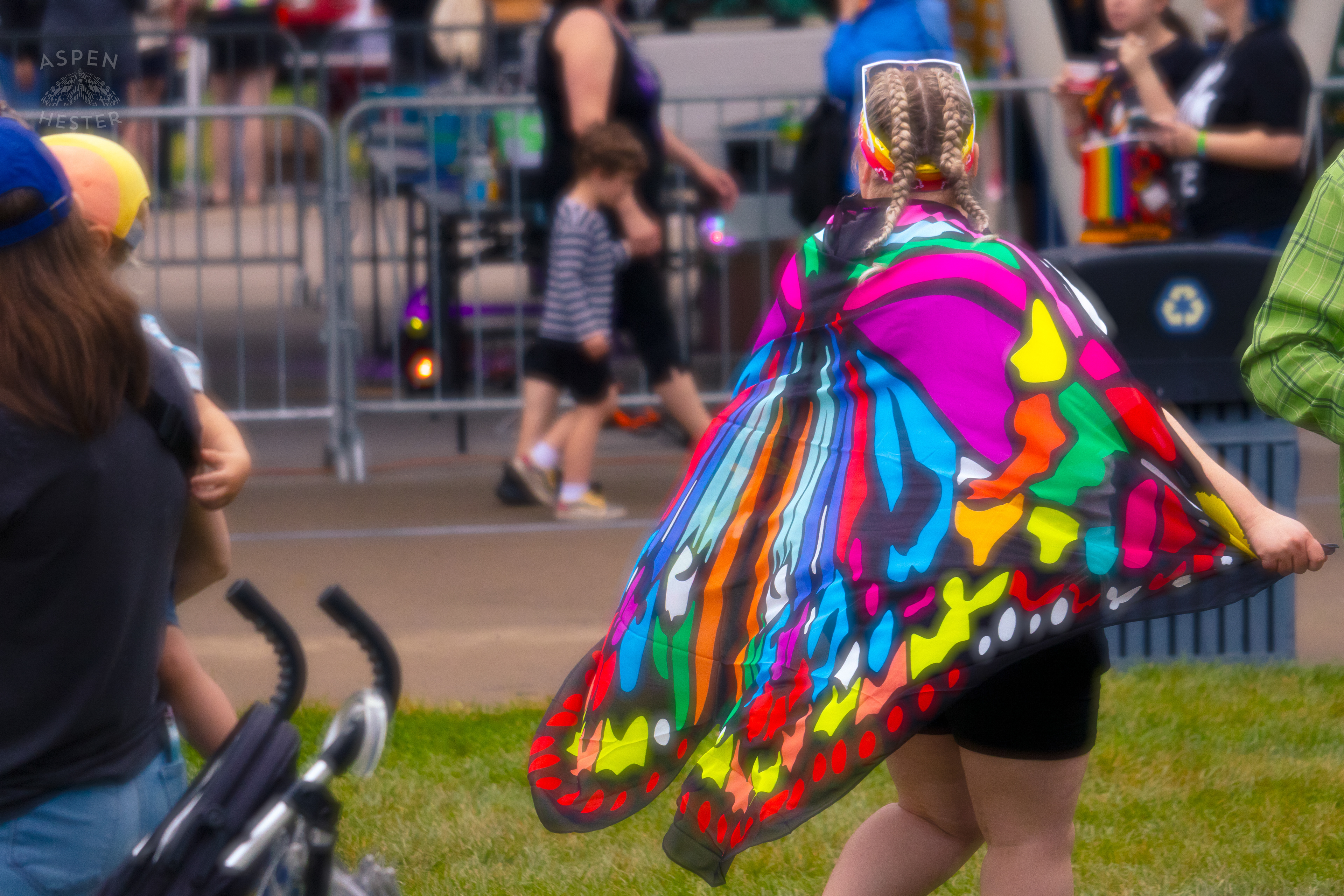 Rainbow Butterfly Floating Around Southern Indiana Pride. June 1st, 2024/Aspen Hester