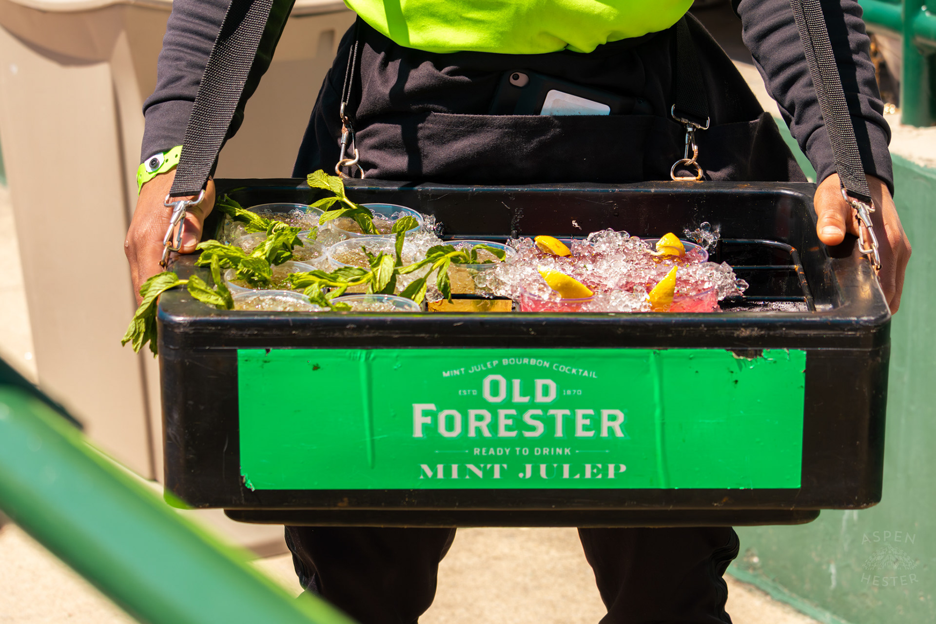 Oaks Lilies and Mint Juleps Sold in The Stands Baseball Stadium Style at Churchill Downs During Thurby. April 30th, 2026/Aspen Hester